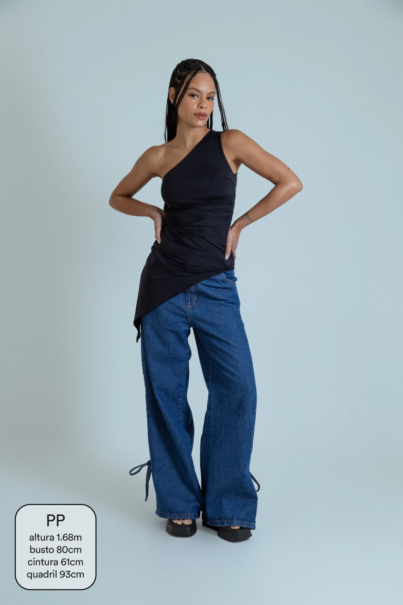 blusa assimétrica longa chefa - Image 13