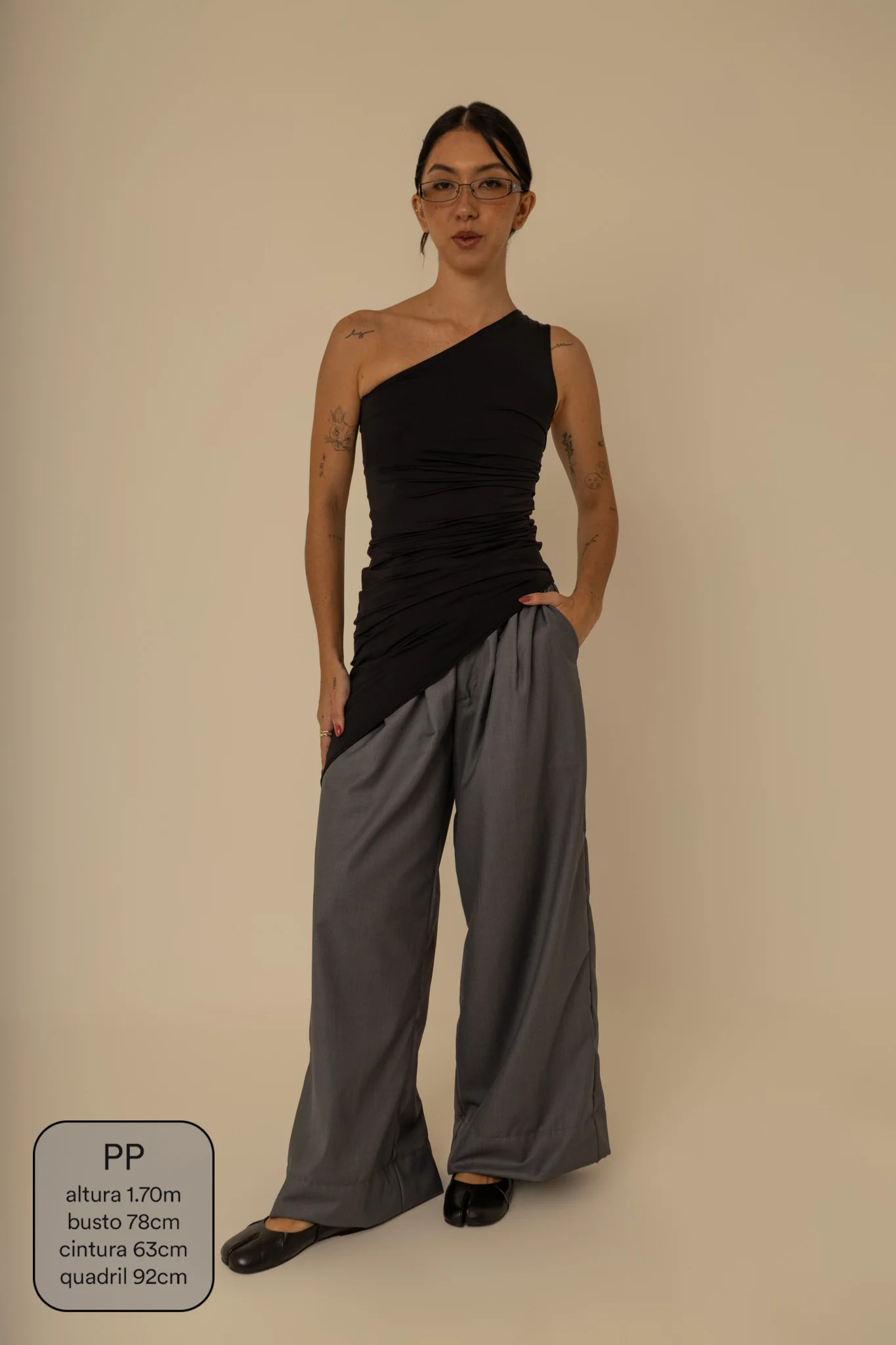 blusa assimétrica longa chefa - Image 17