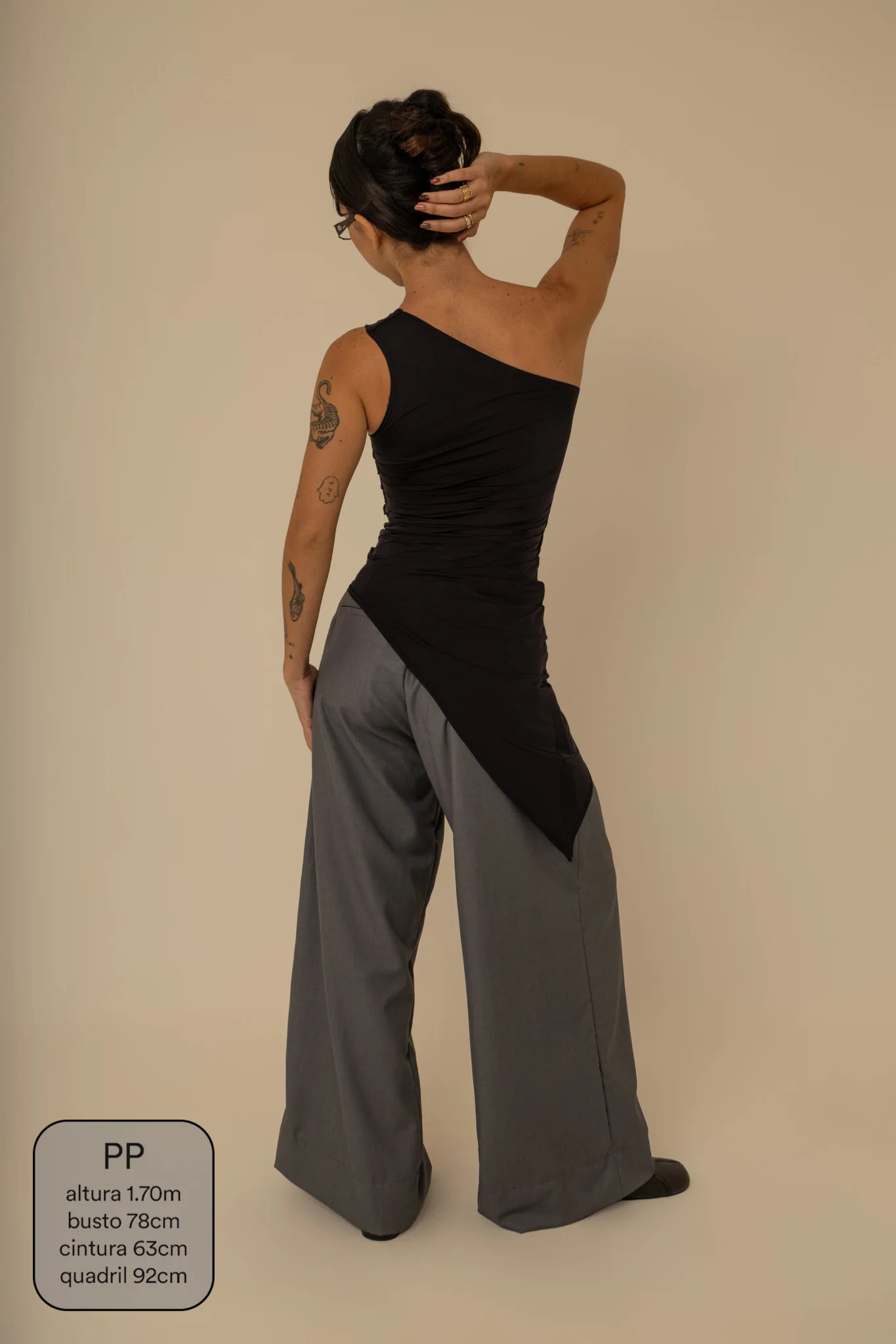 blusa assimétrica longa chefa - Image 21