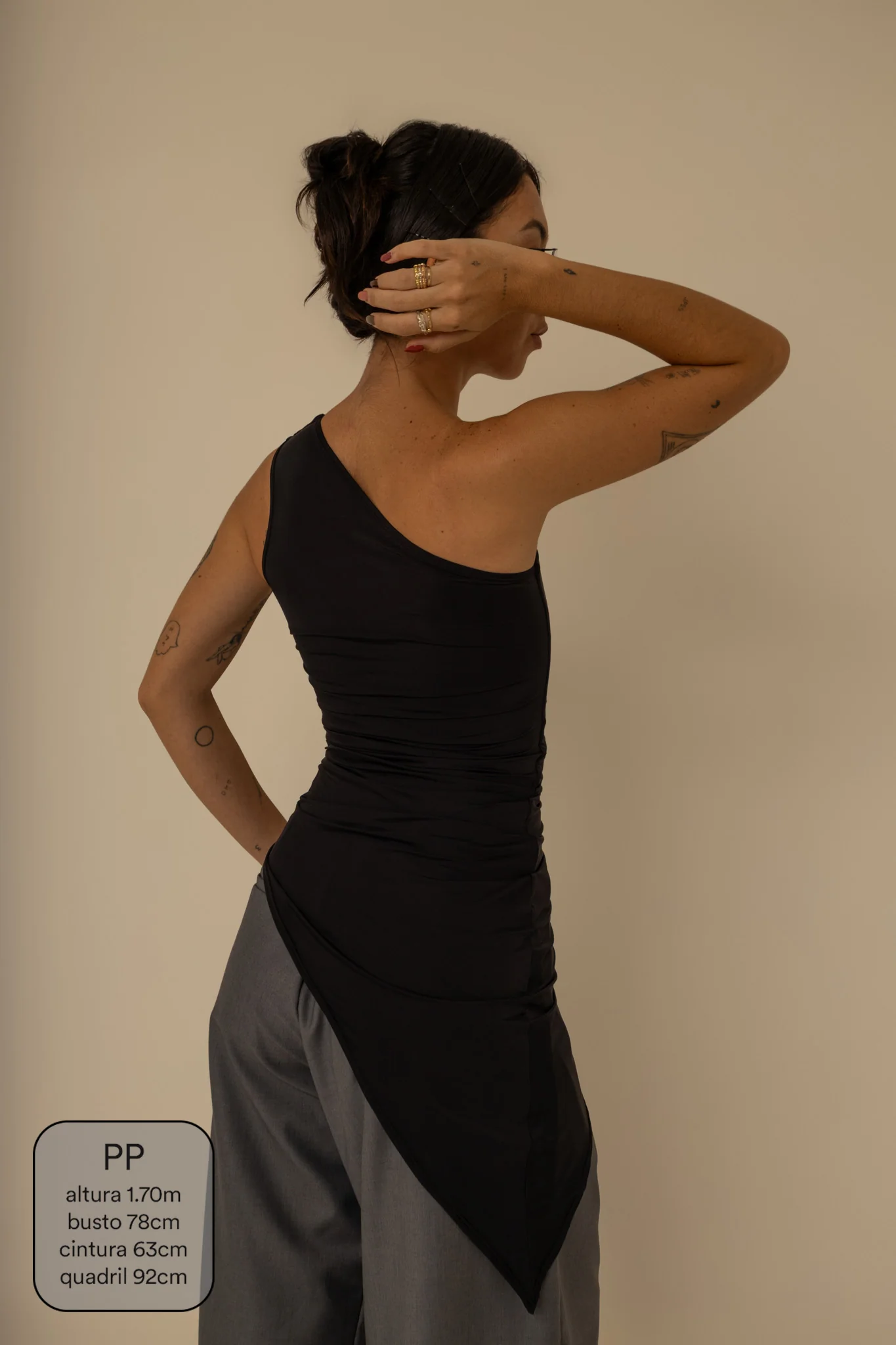 blusa assimétrica longa chefa - Image 23