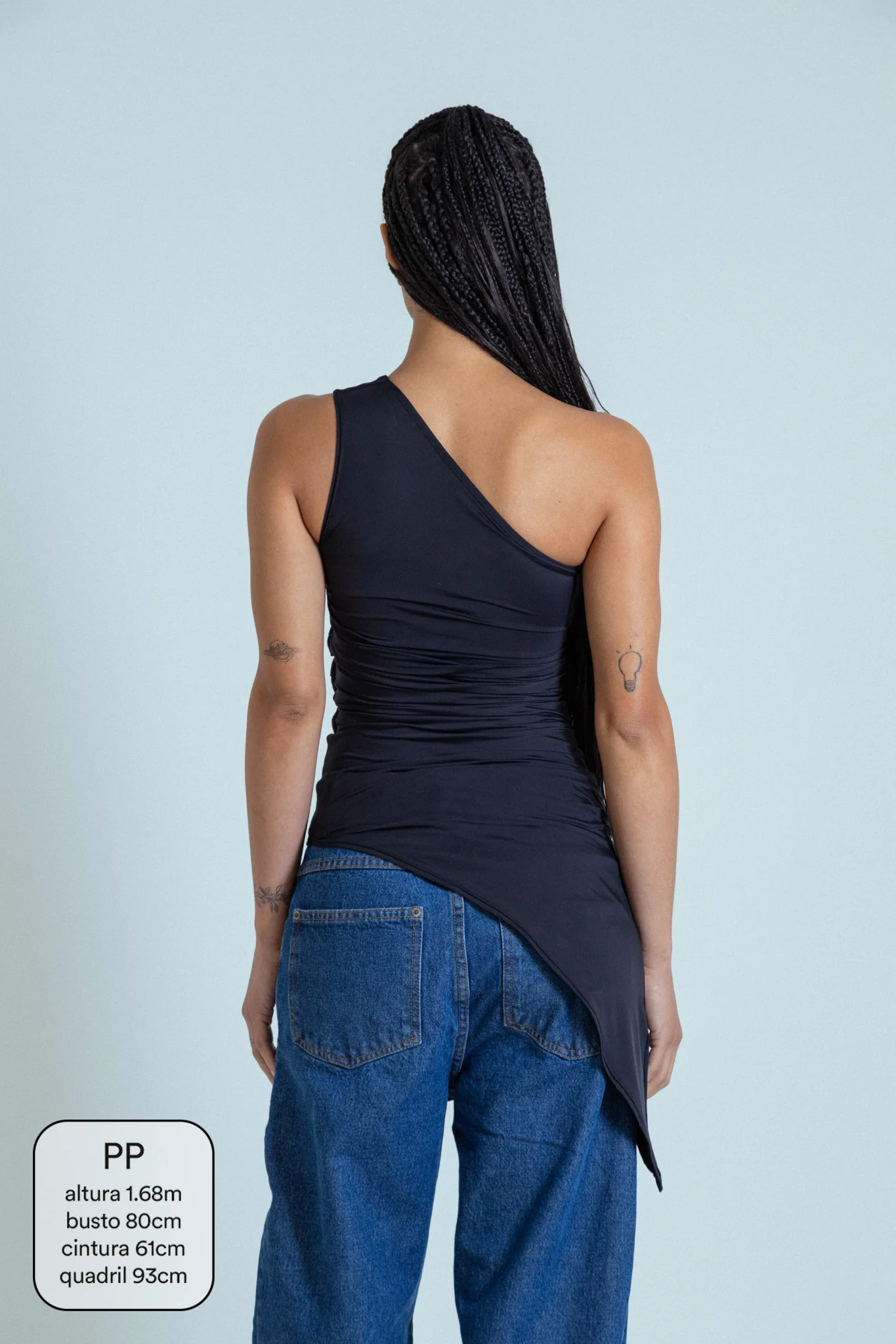 blusa assimétrica longa chefa - Image 7