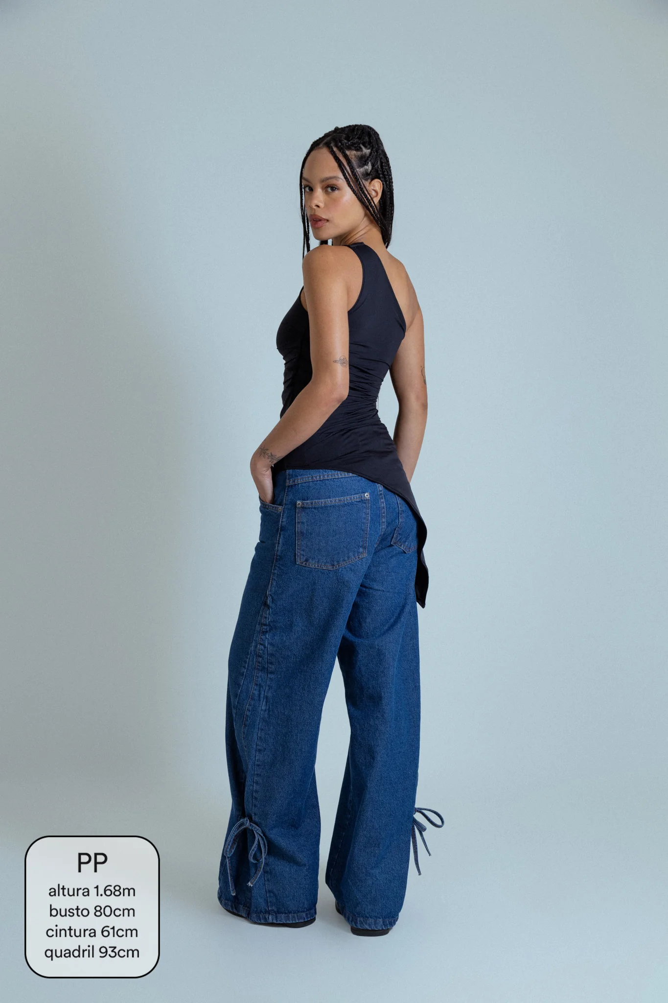 blusa assimétrica longa chefa - Image 9