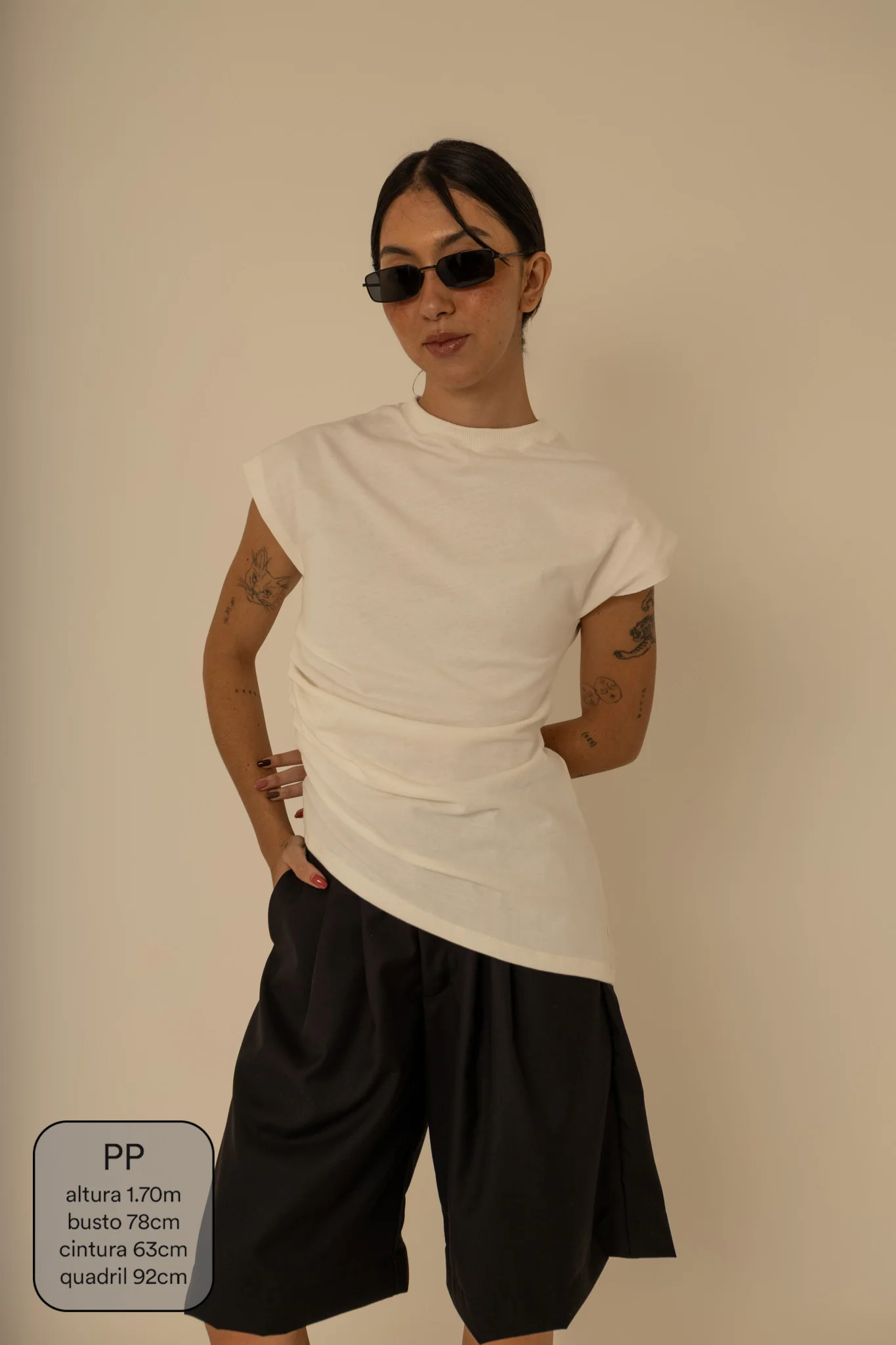 blusa assimétrica manguinha chefa - Image 7