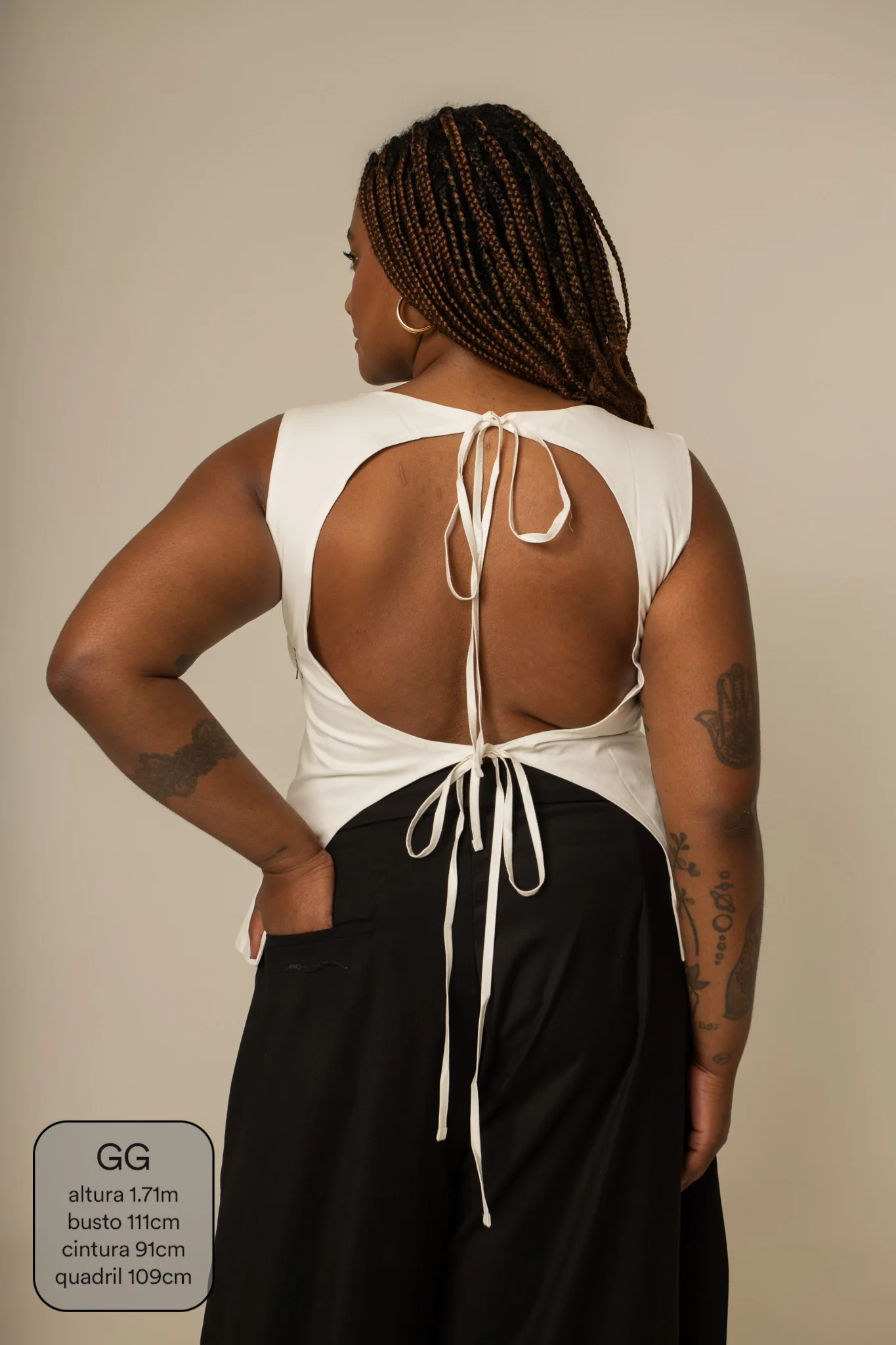 blusa costas abertas collab frida & lela - Image 6