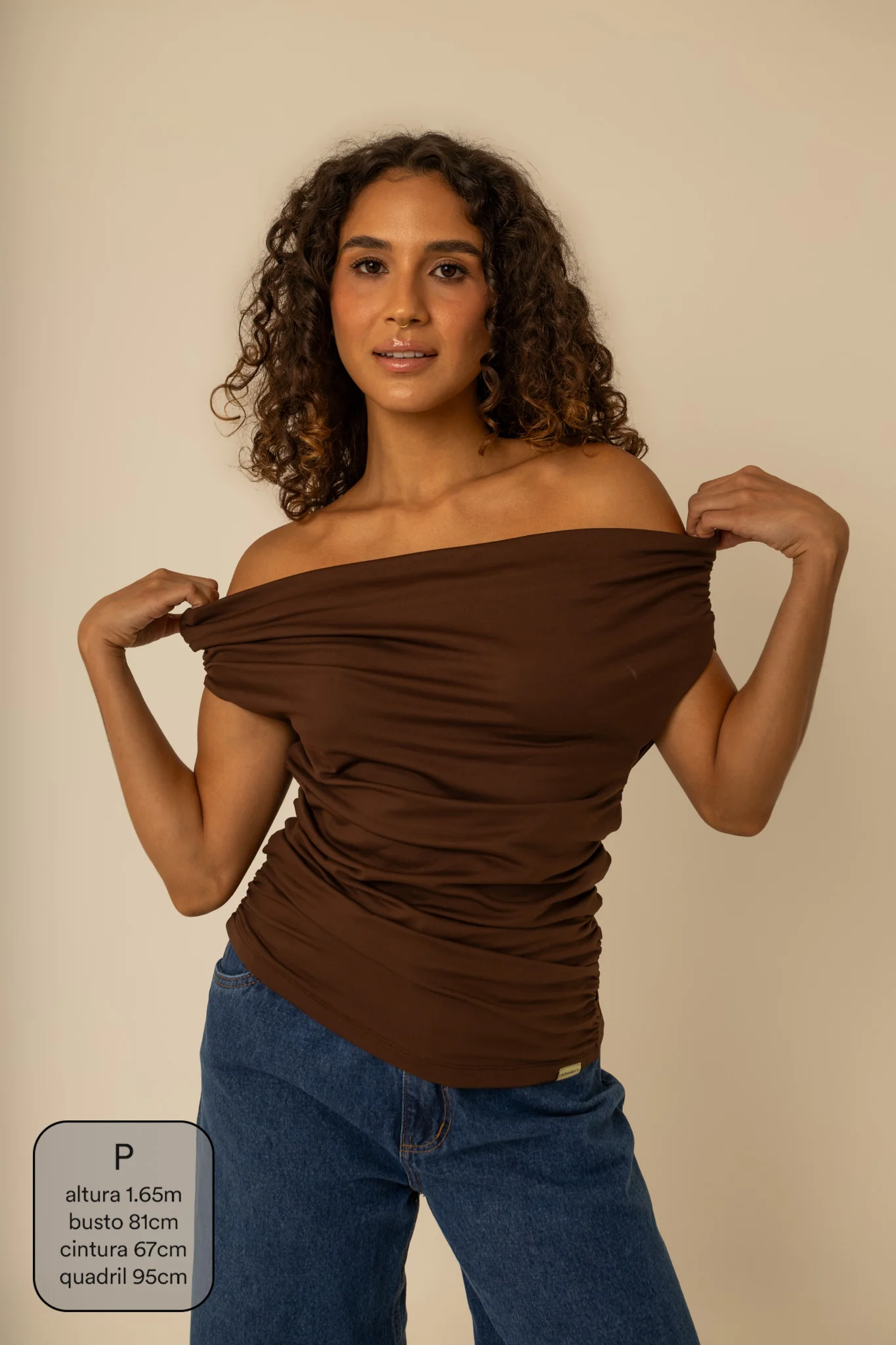 blusa ombro a ombro clássica - Image 11