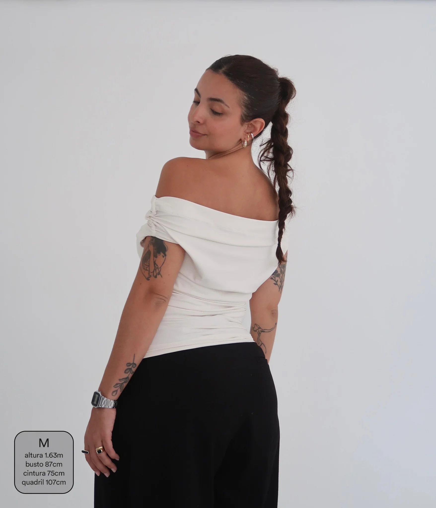 blusa ombro a ombro clássica - Image 3