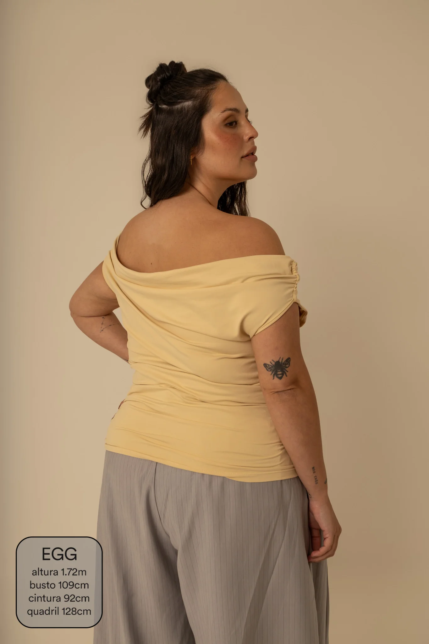 blusa ombro a ombro clássica - Image 8