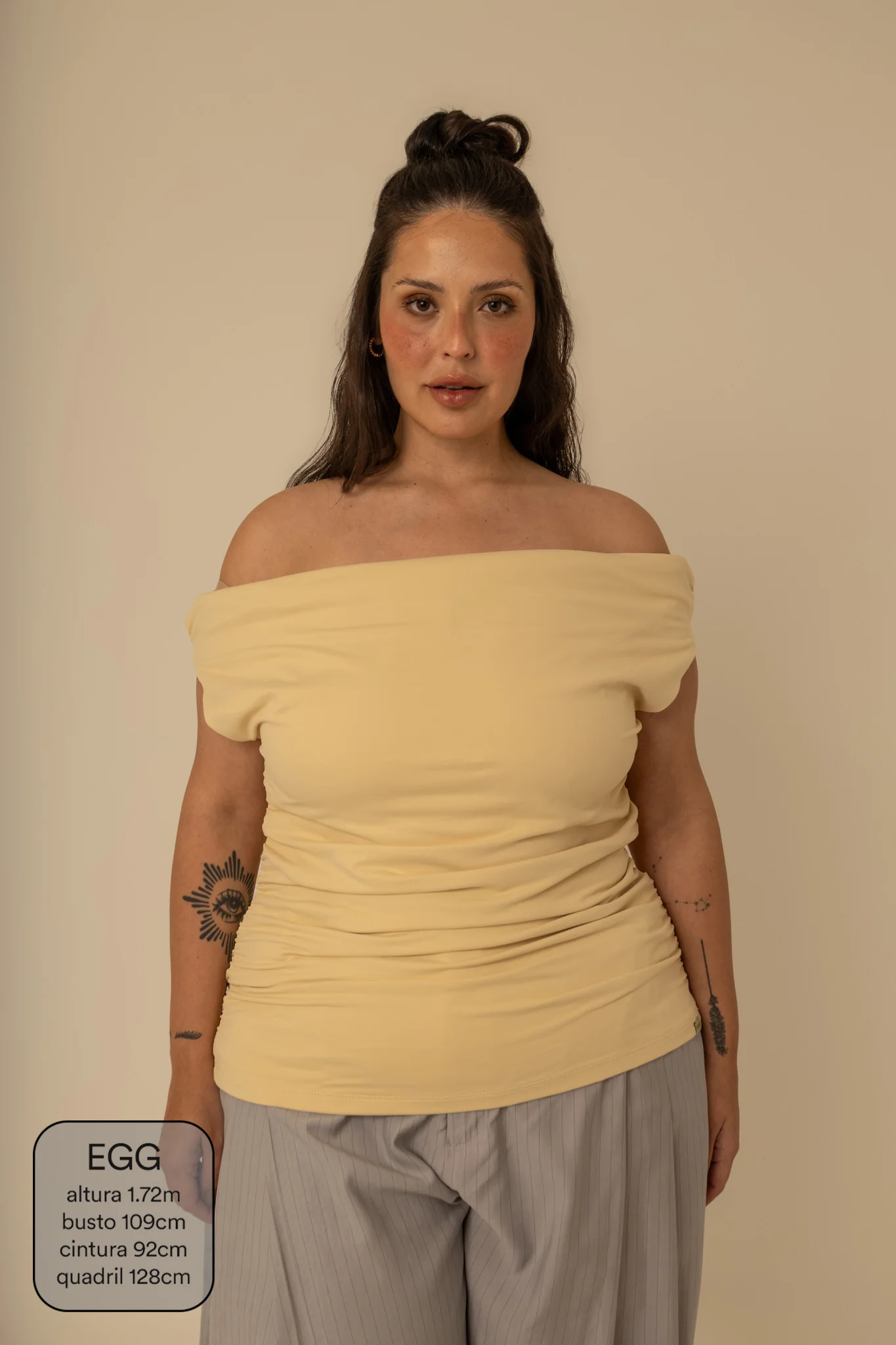 blusa ombro a ombro clássica - Image 9