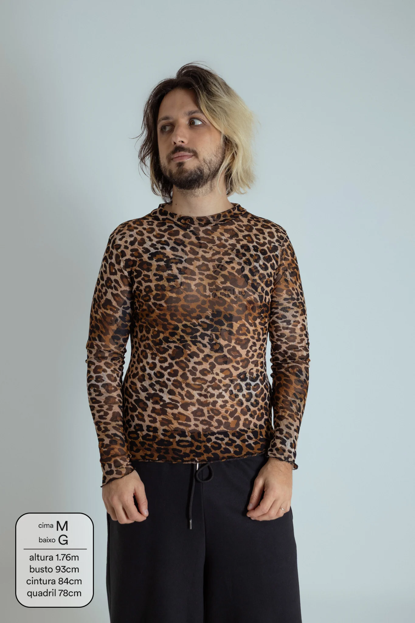 blusa segunda pele de tule oncinha LUV - Image 9