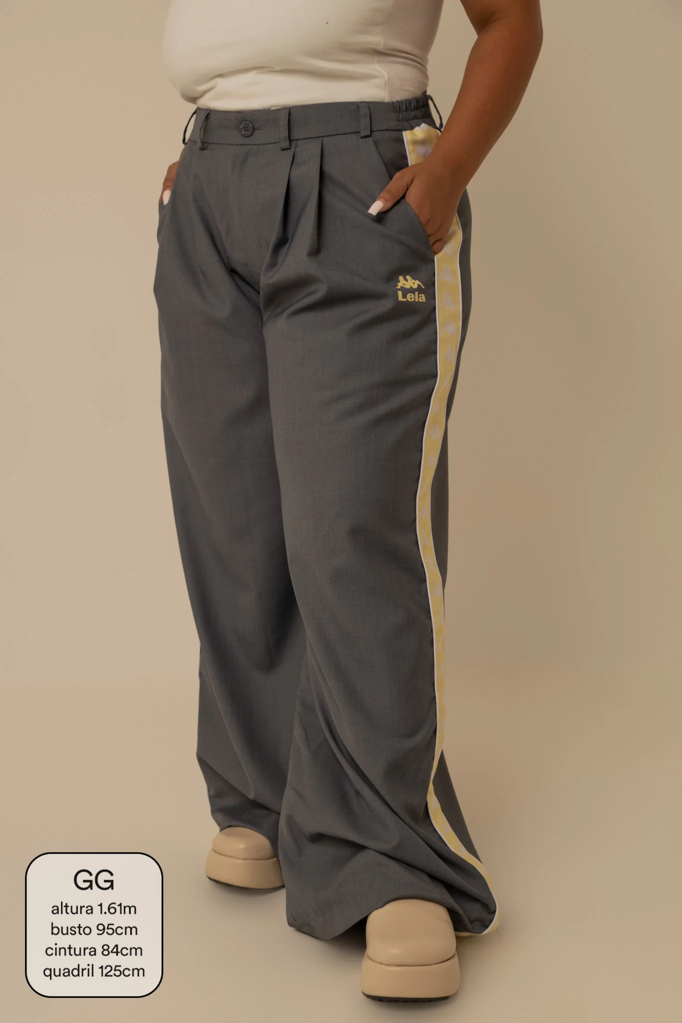 calça alfaiataria lela & kappa | calça feminina de alfaiataria wide leg - Image 19