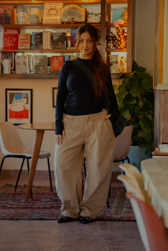 calça charme cotelê canelada algodão - Image 3