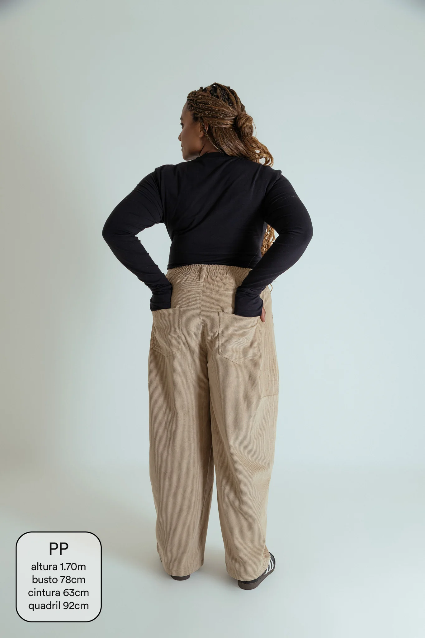 calça charme cotelê canelada algodão - Image 9