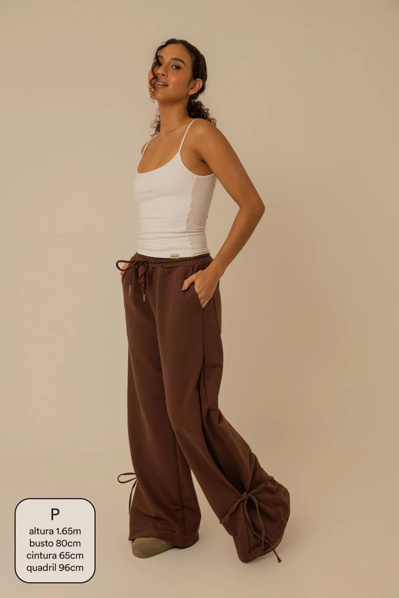 calça de moletom laço cozy | calça de moletom feminina com amarração e bolsos grandes - Image 10