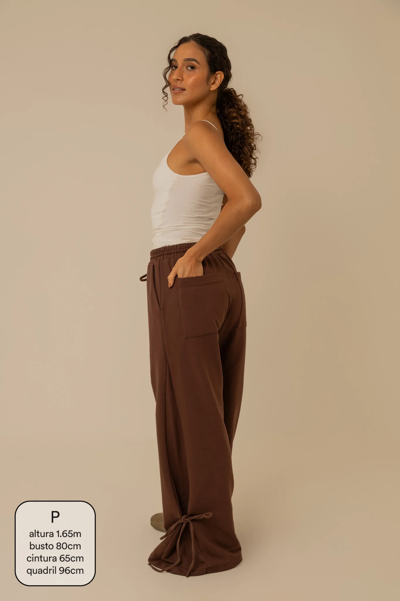 calça de moletom laço cozy | calça de moletom feminina com amarração e bolsos grandes - Image 11