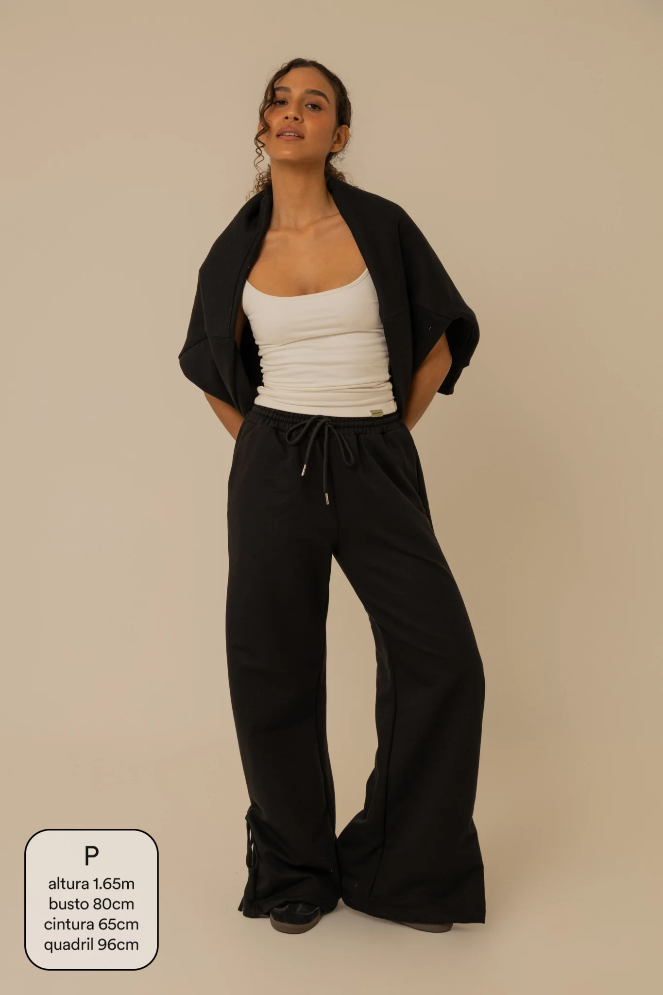 calça de moletom laço cozy | calça de moletom feminina com amarração e bolsos grandes - Image 12