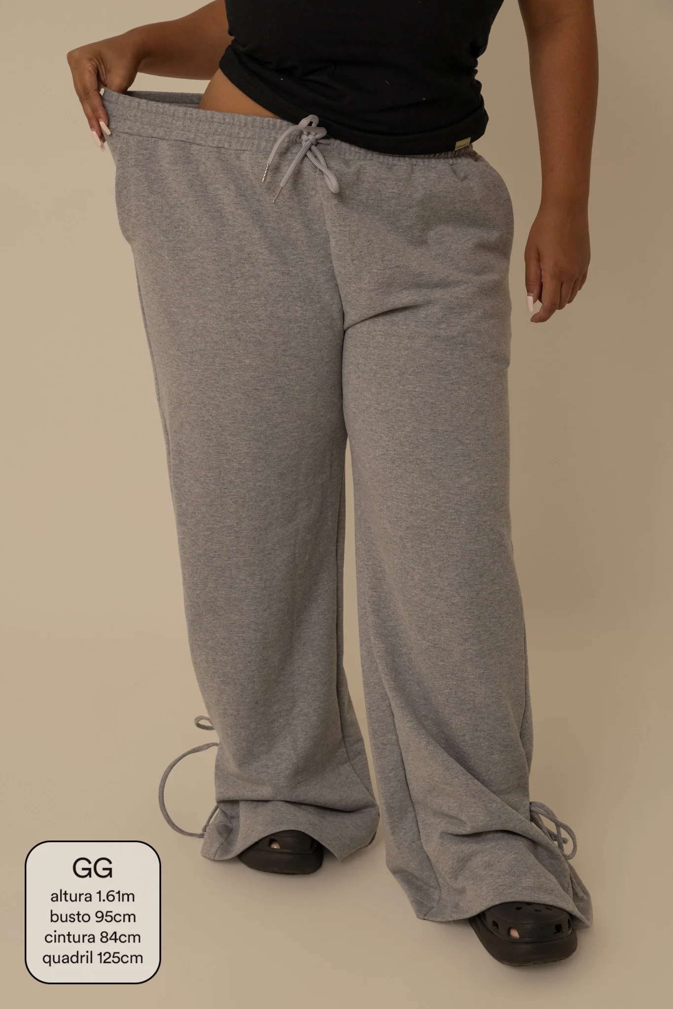 calça de moletom laço cozy | calça de moletom feminina com amarração e bolsos grandes - Image 18