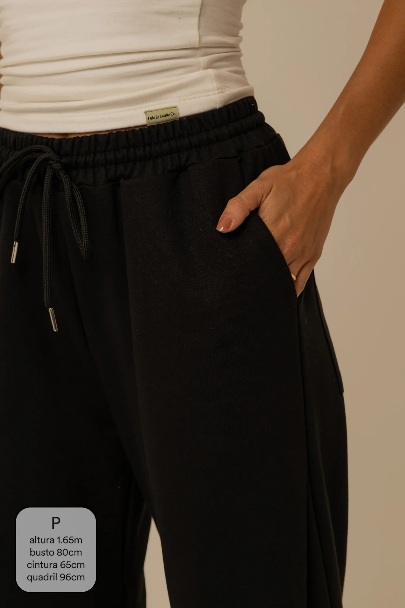 calça de moletom laço cozy | calça de moletom feminina com amarração e bolsos grandes - Image 19