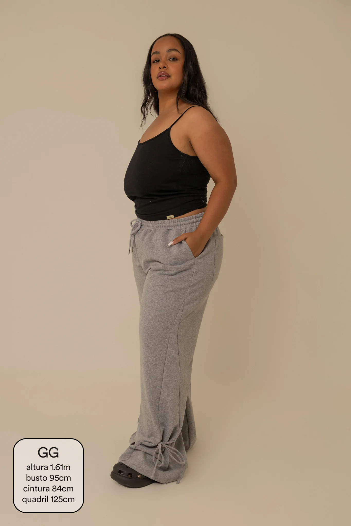 calça de moletom laço cozy | calça de moletom feminina com amarração e bolsos grandes - Image 23