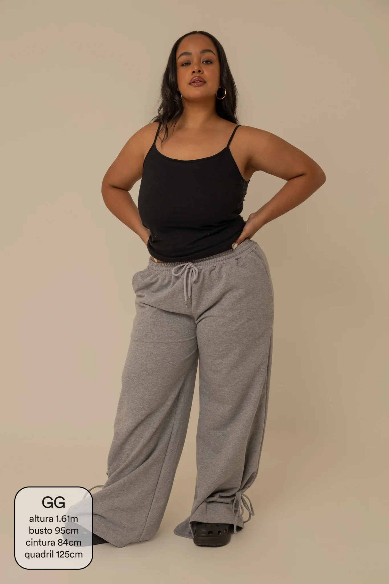 calça de moletom laço cozy | calça de moletom feminina com amarração e bolsos grandes - Image 9