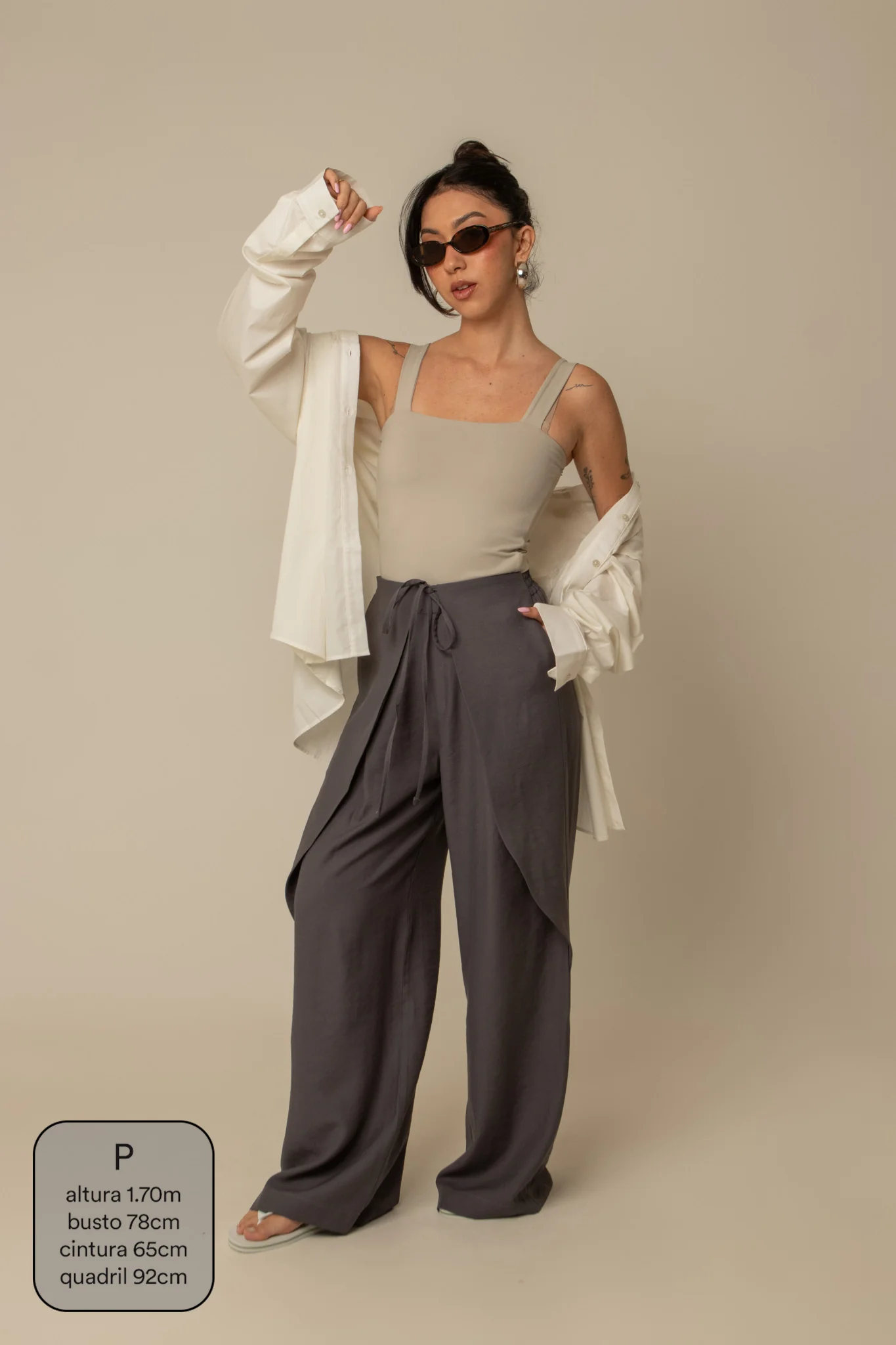 calça guapa | calça alfaiataria amarração - Image 3