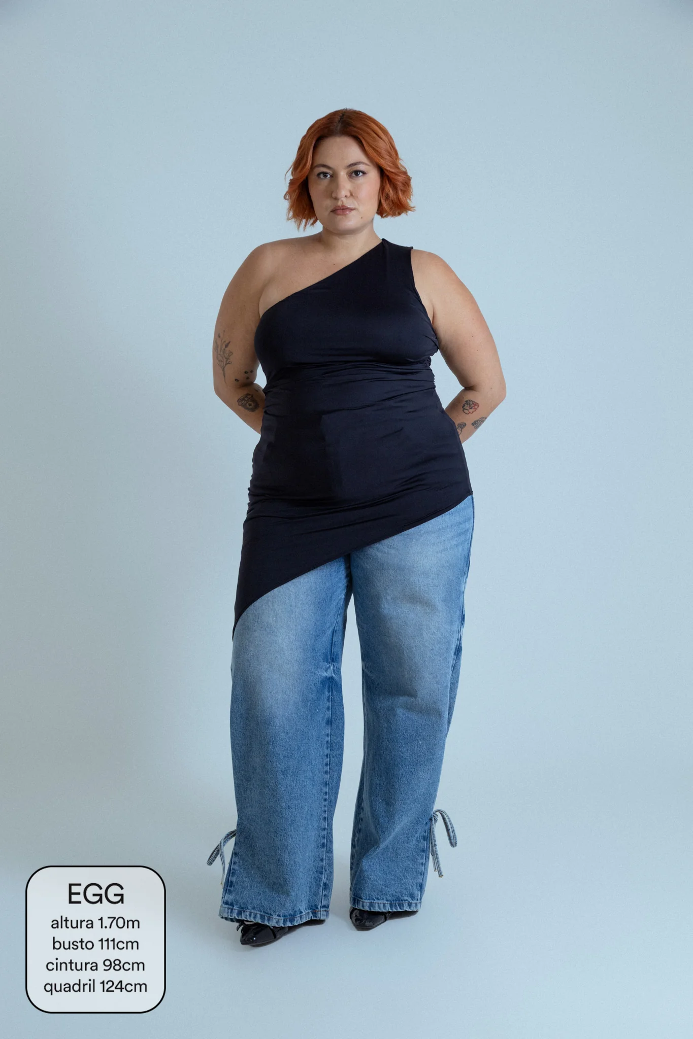 calça jeans ajustável laço acid wash - Image 9