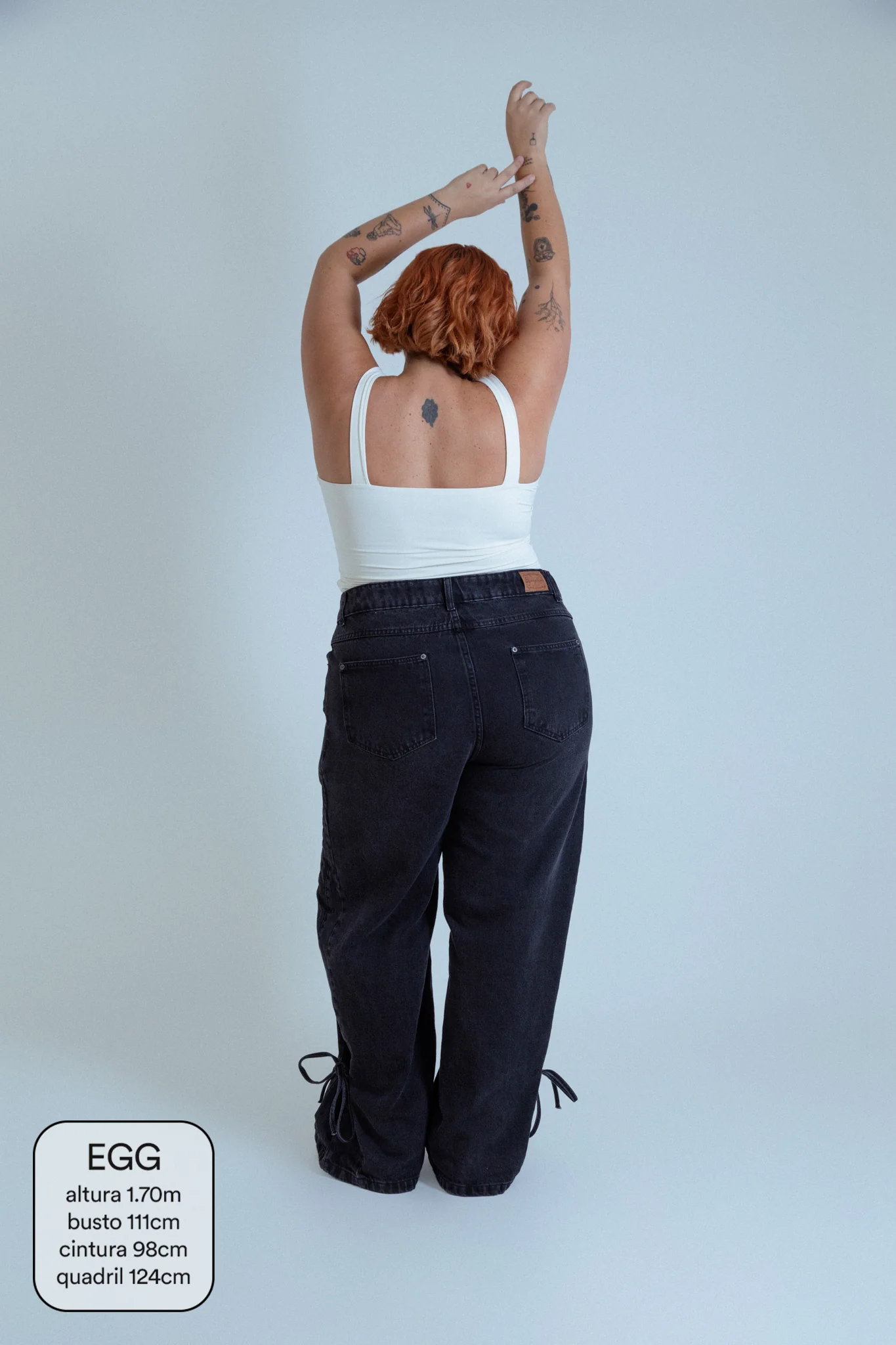 calça jeans ajustável laço midnight black - Image 5