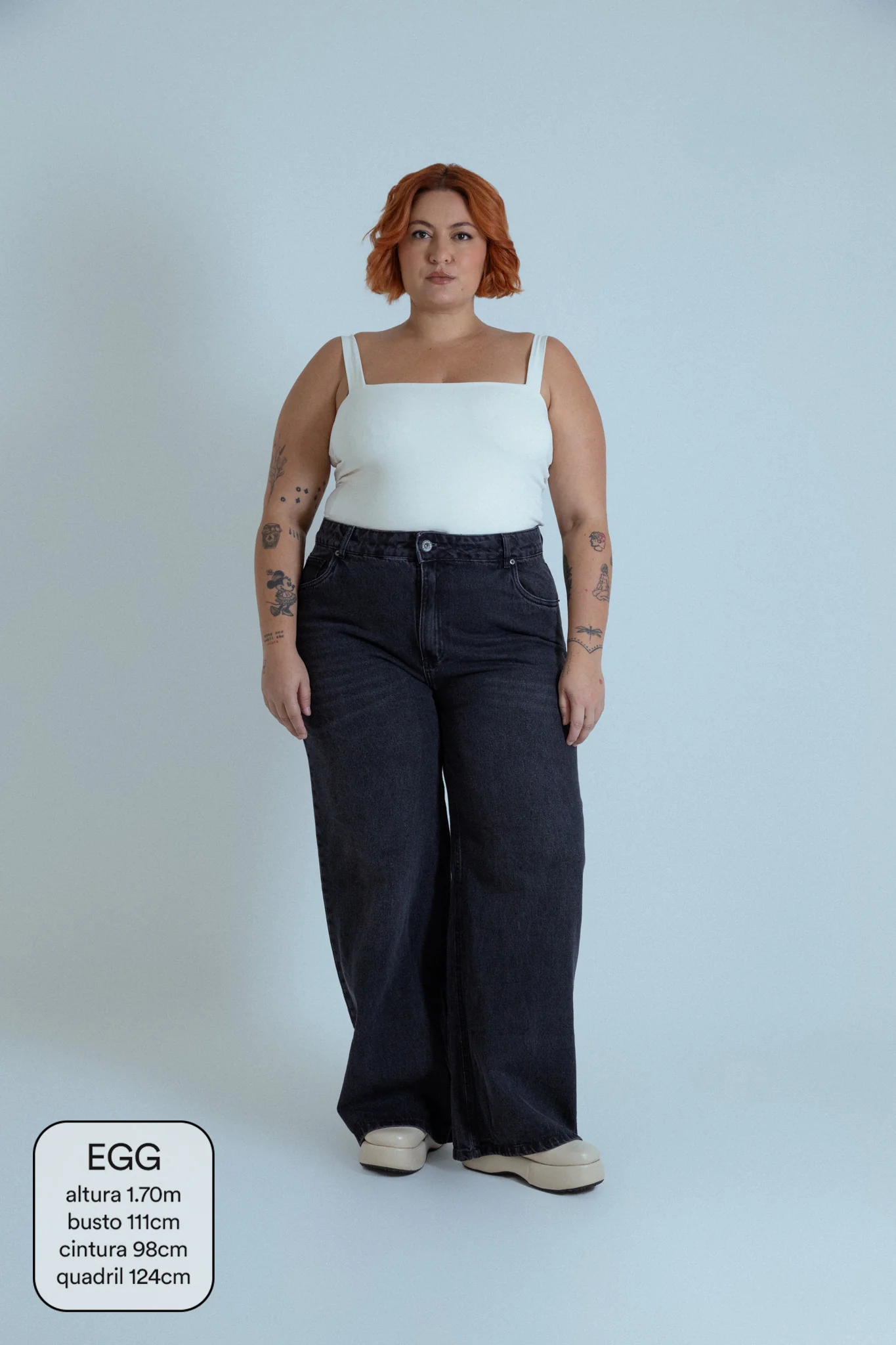 calça jeans ajustável wide midnight black - Image 5