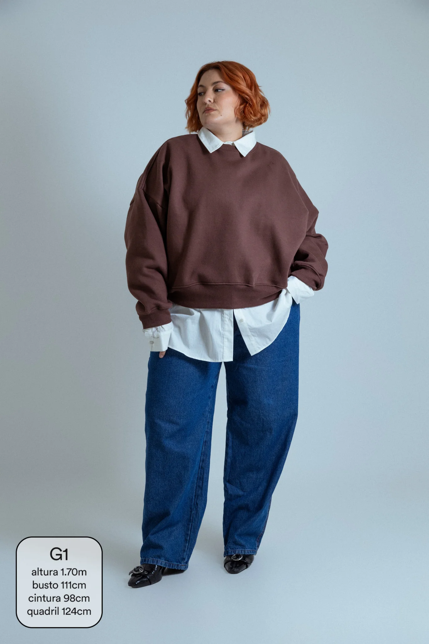calça jeans ajustável mom denim blue - Image 7
