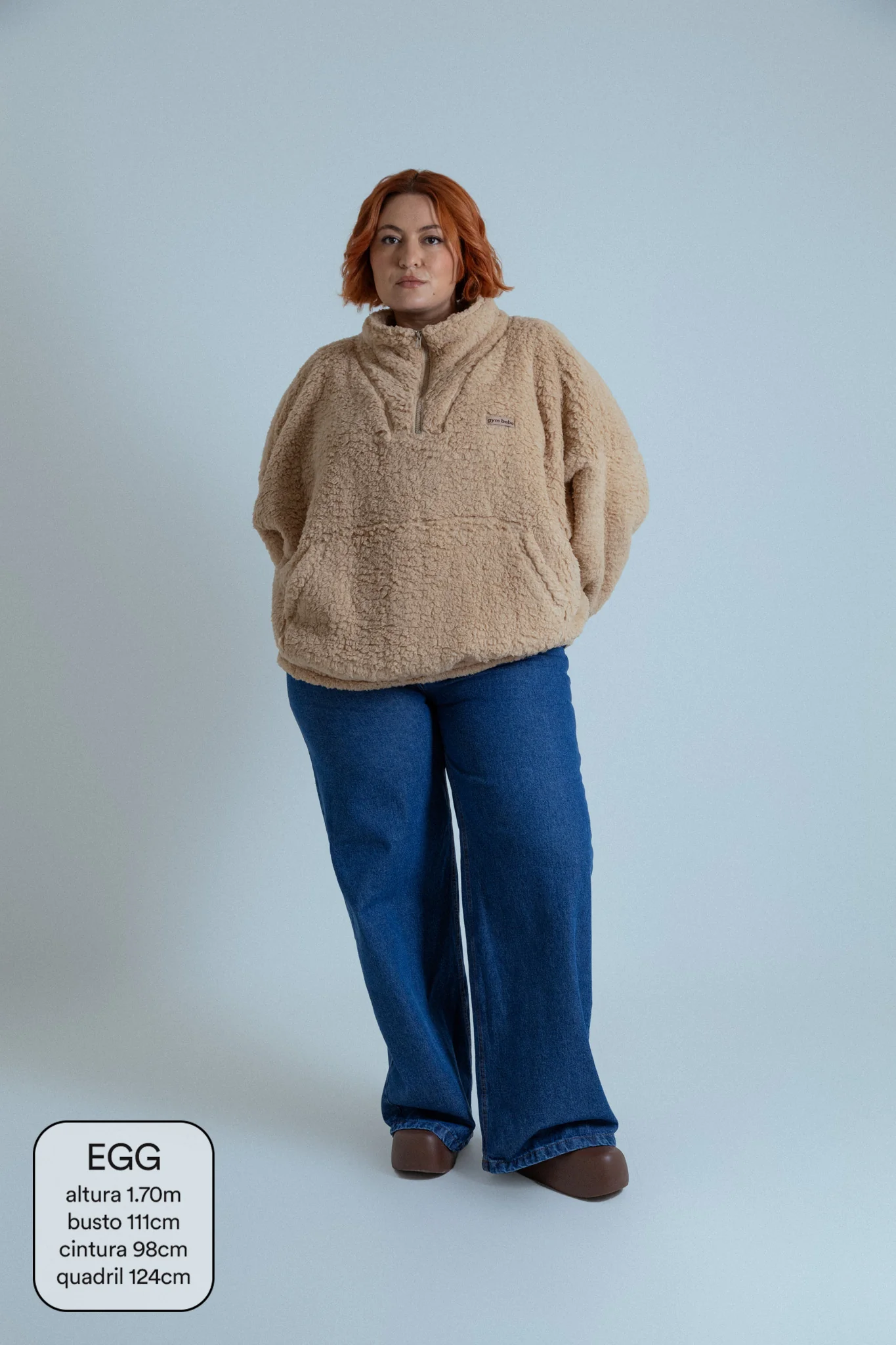 calça jeans ajustável wide denim blue - Image 11