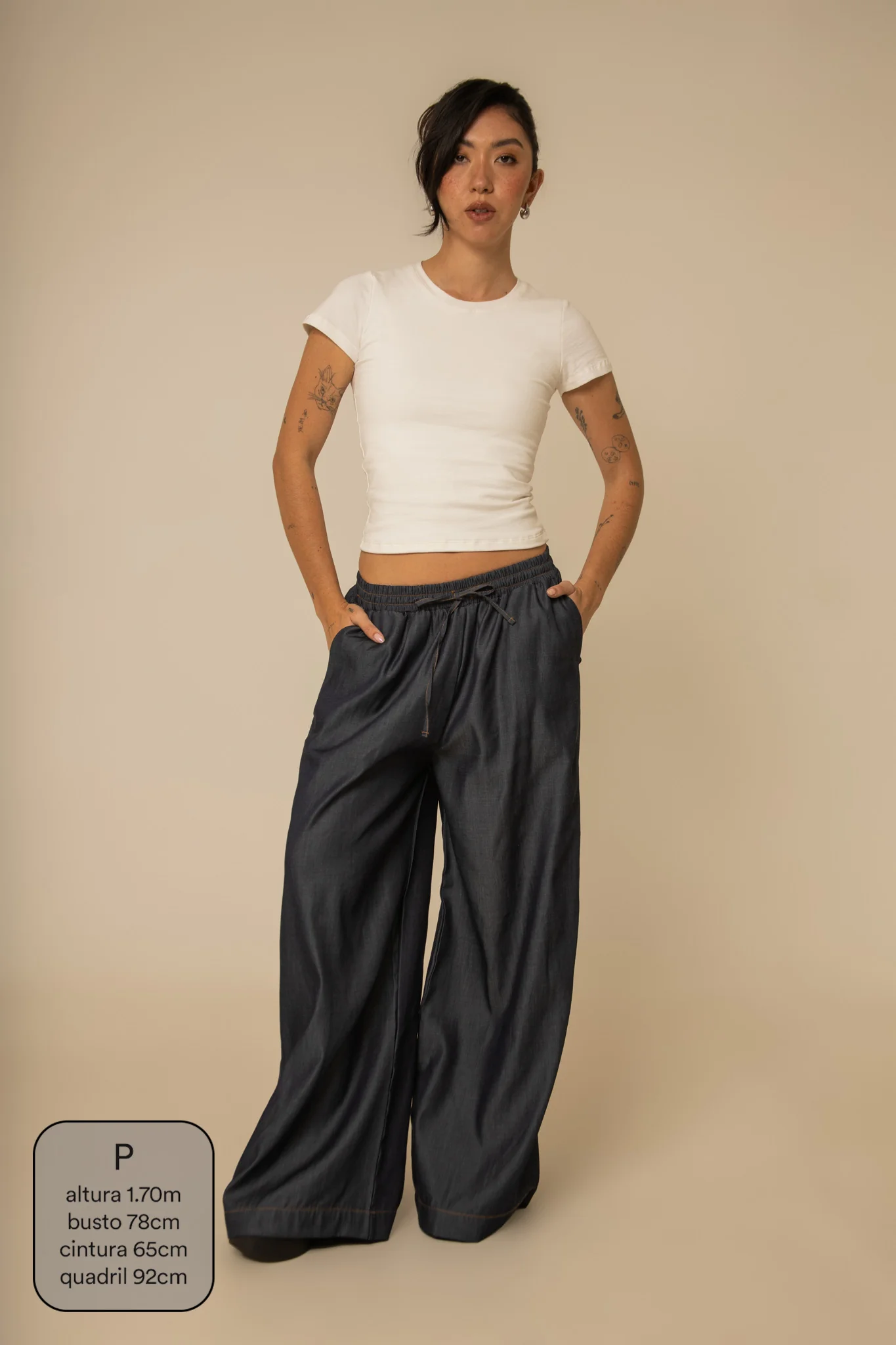calça jeans levinha wide indigo blue - Image 11