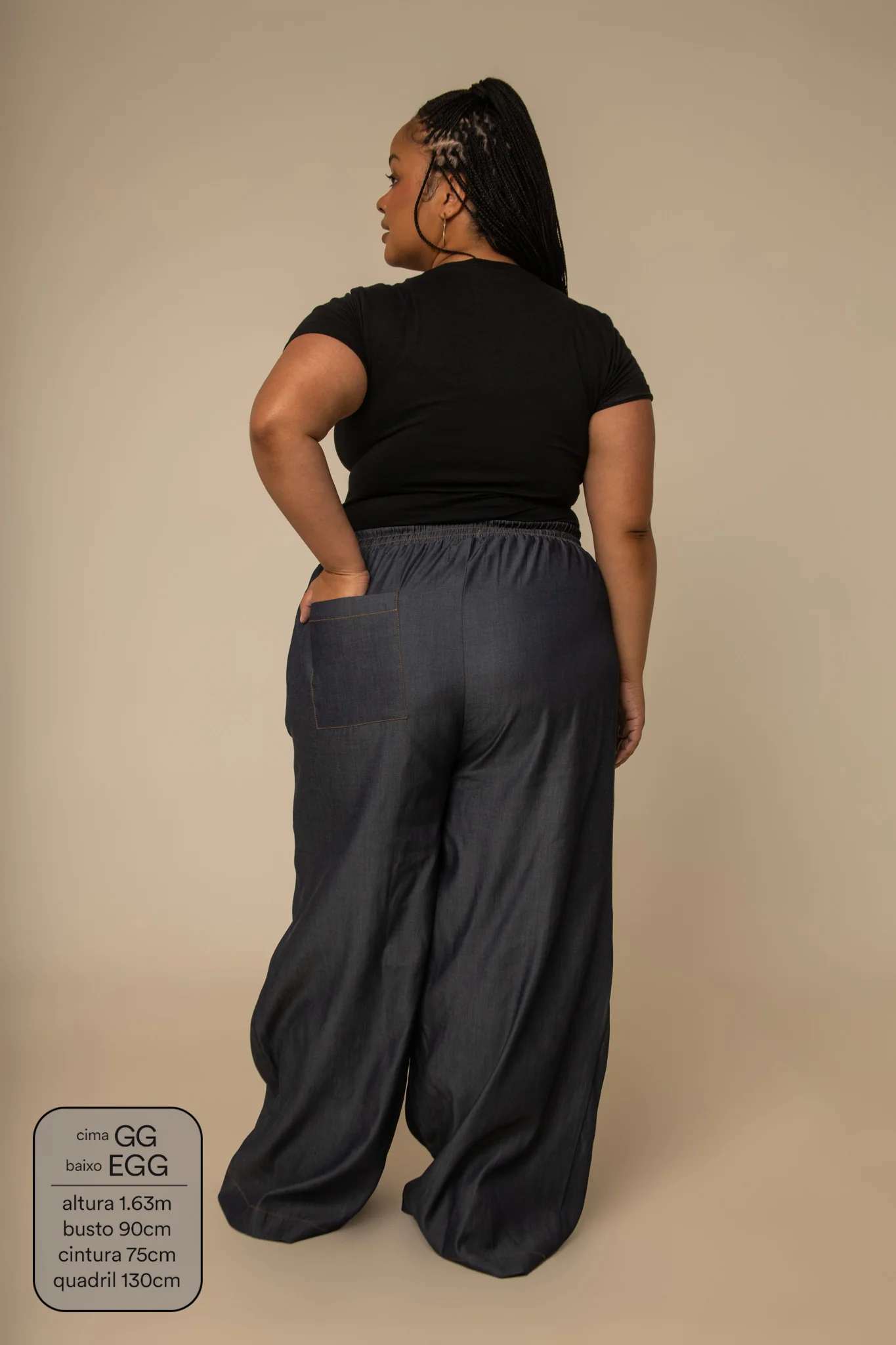 calça jeans levinha wide indigo blue - Image 12