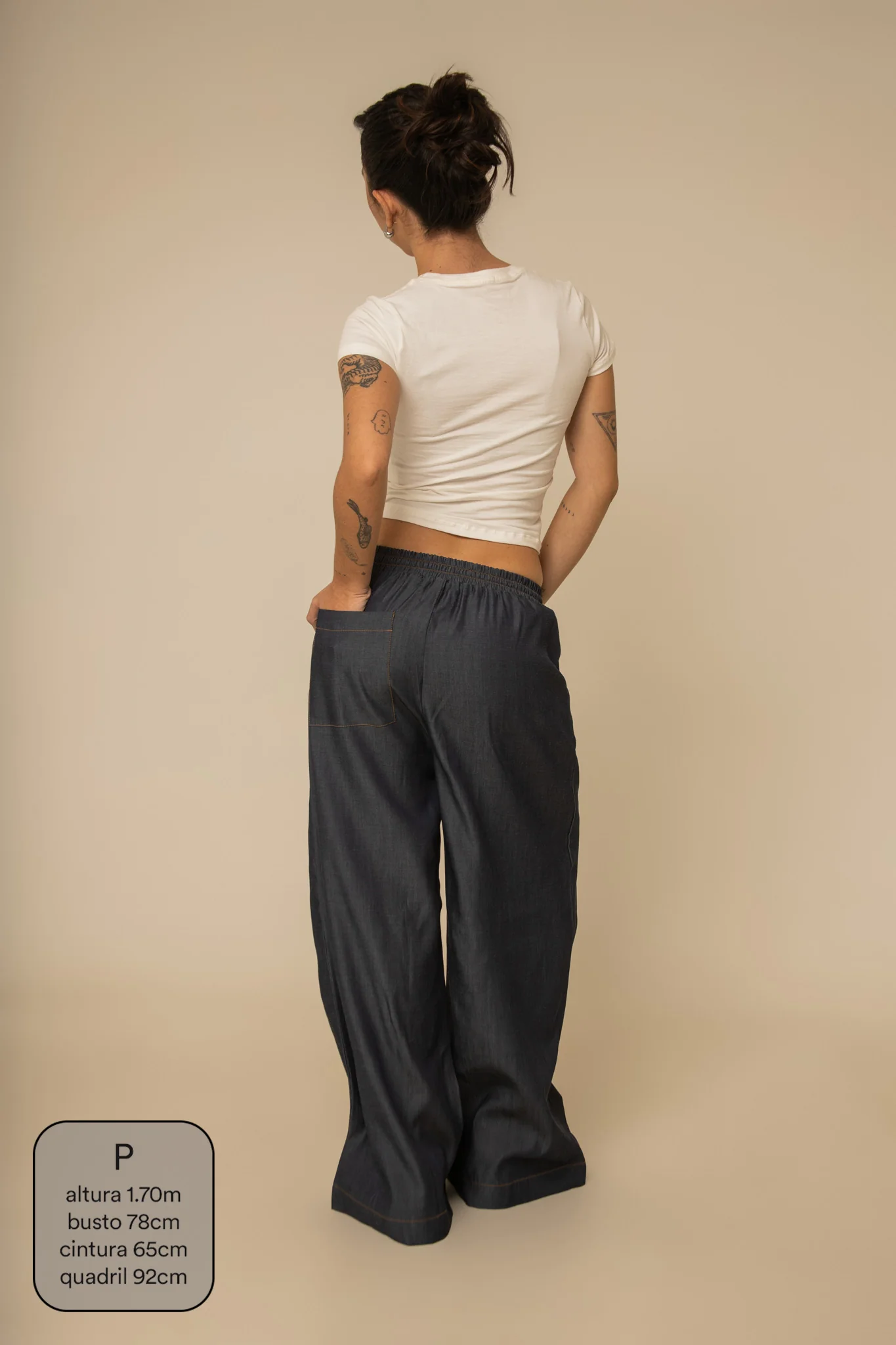 calça jeans levinha wide indigo blue - Image 13