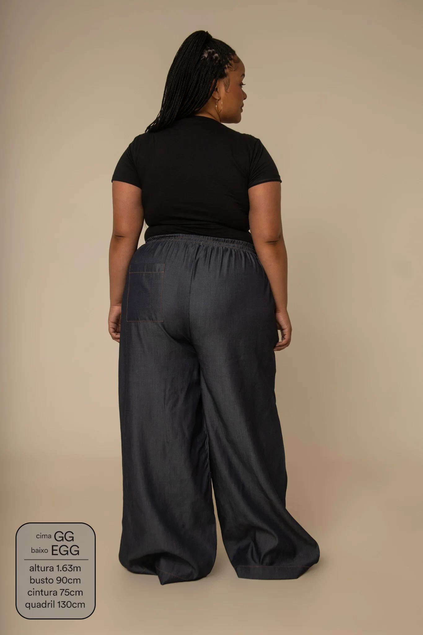 calça jeans levinha wide indigo blue - Image 14