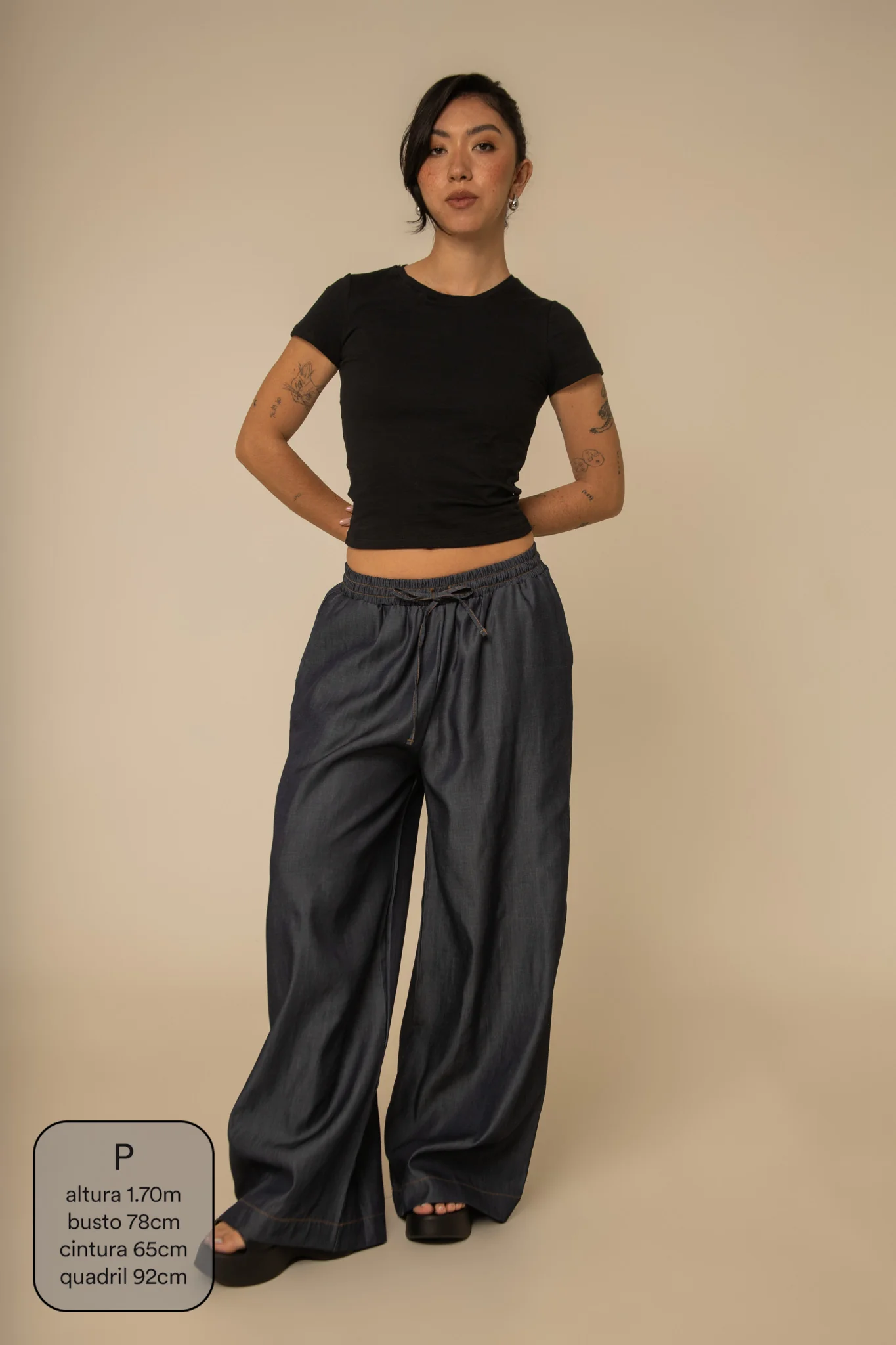 calça jeans levinha wide indigo blue - Image 15