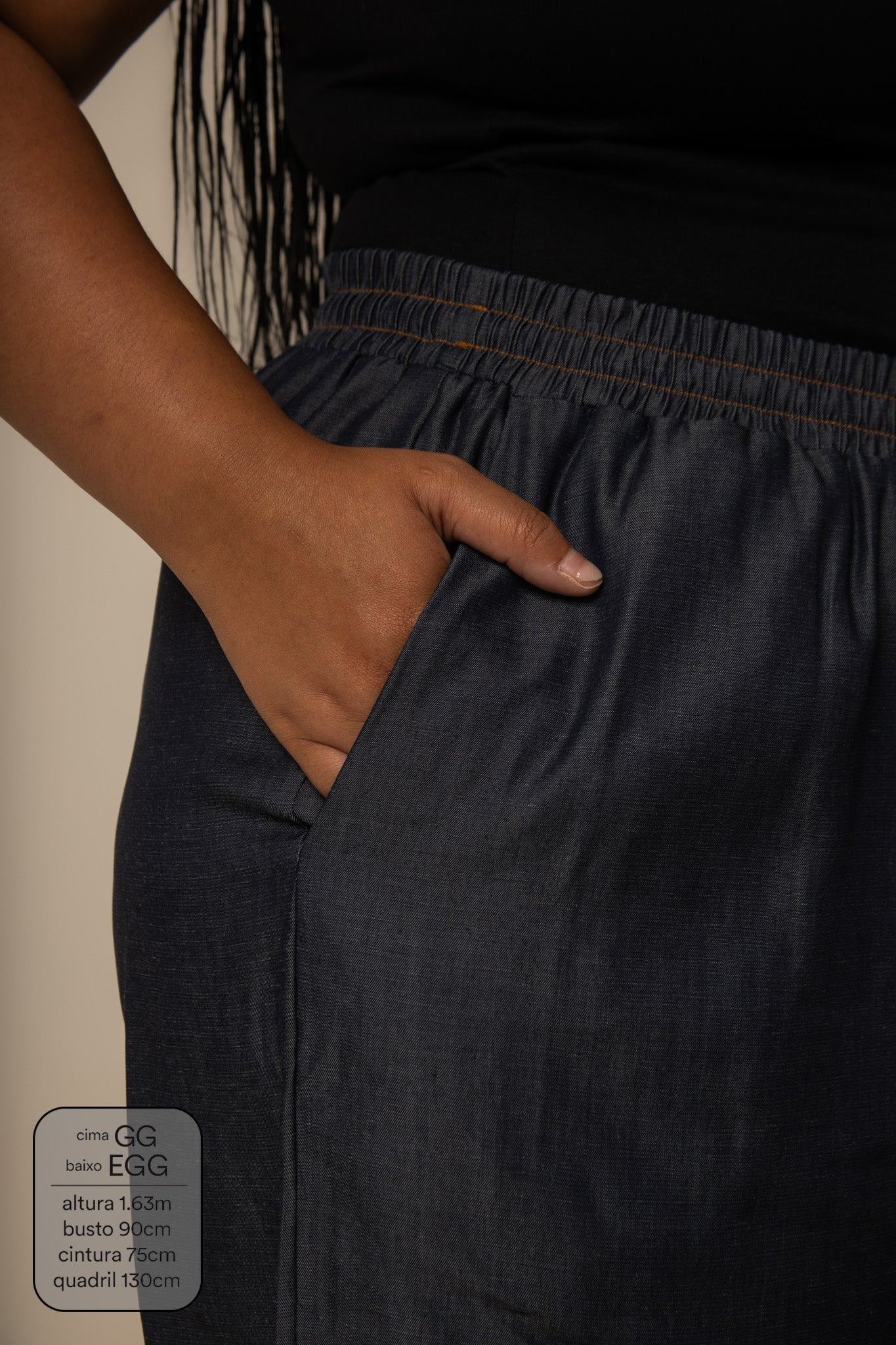 calça jeans levinha wide indigo blue - Image 16