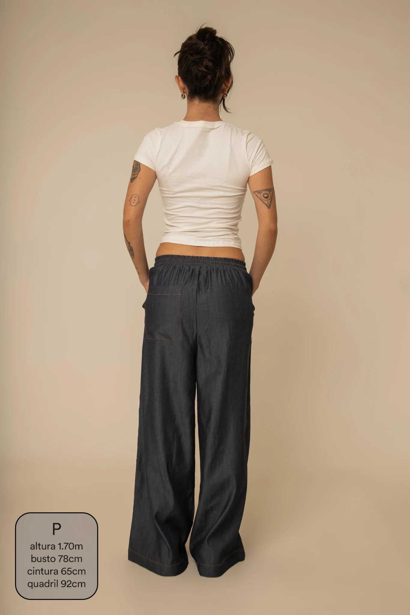calça jeans levinha wide indigo blue - Image 23
