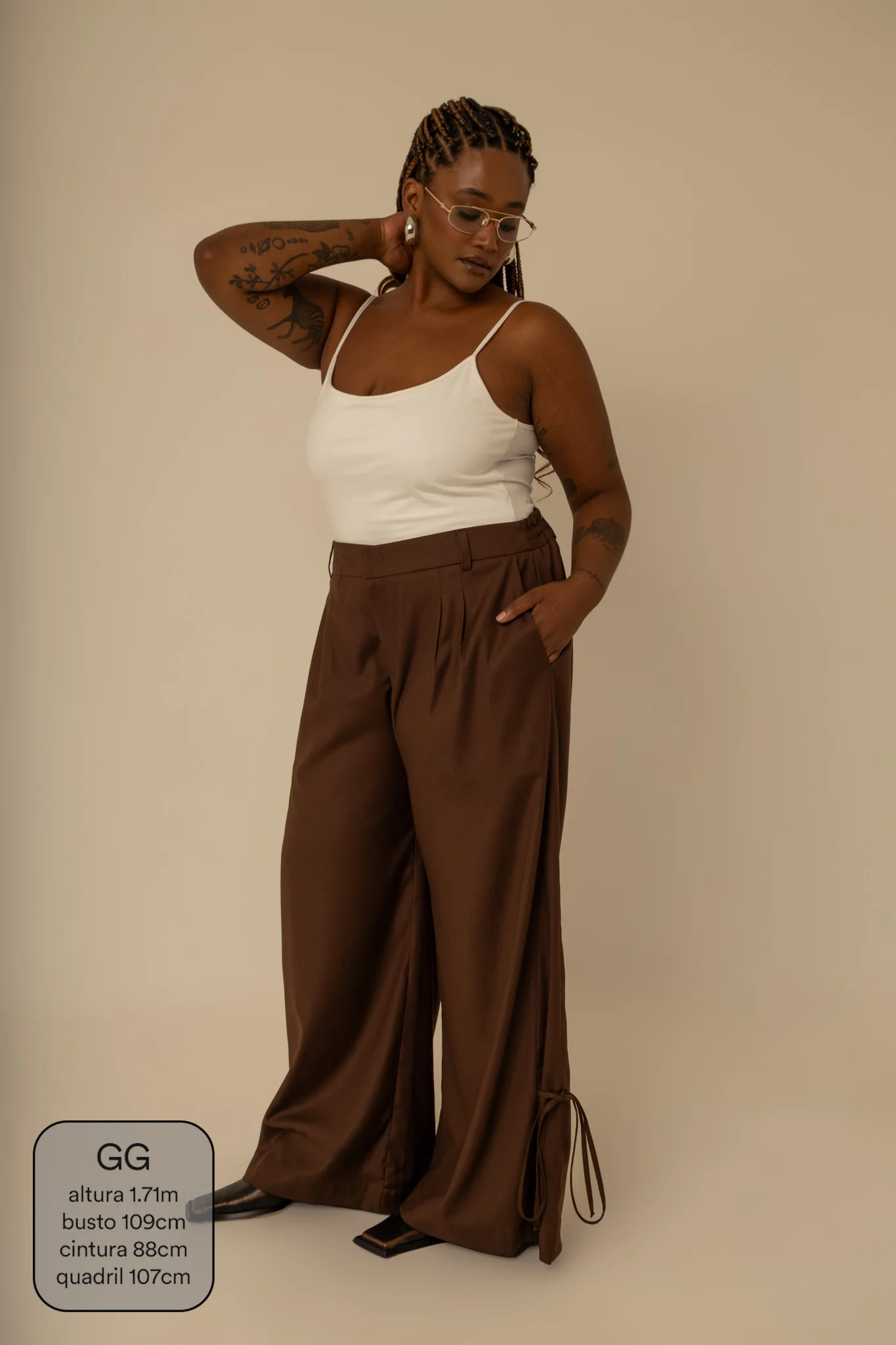 calça laço | calça alfaiataria com amarração na barra - Image 10
