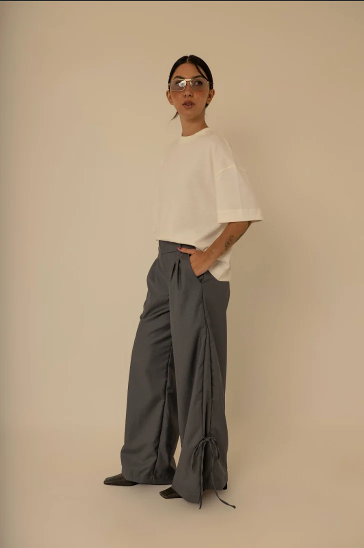 calça laço | calça alfaiataria com amarração na barra - Image 17