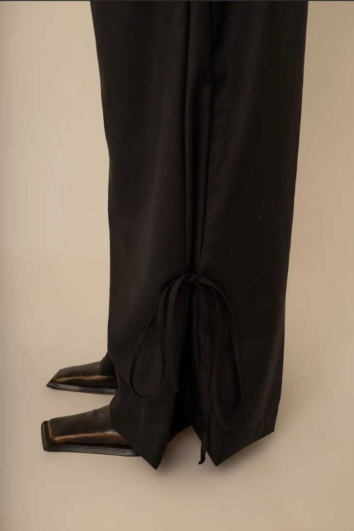 calça laço | calça alfaiataria com amarração na barra - Image 21