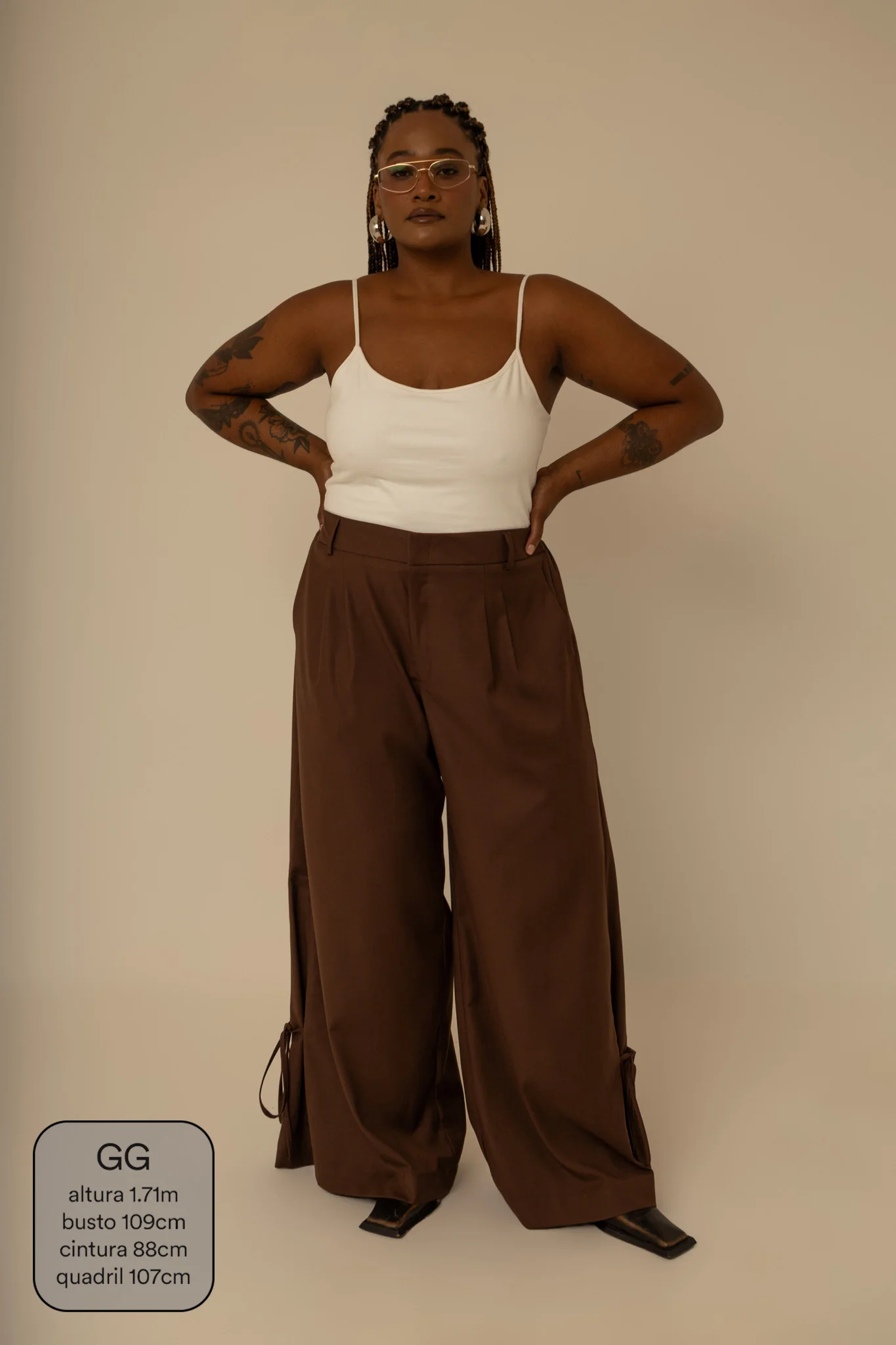 calça laço | calça alfaiataria com amarração na barra - Image 3