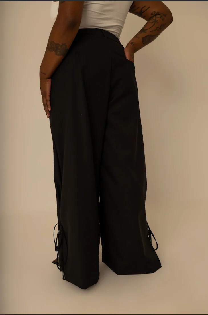 calça laço | calça alfaiataria com amarração na barra - Image 30