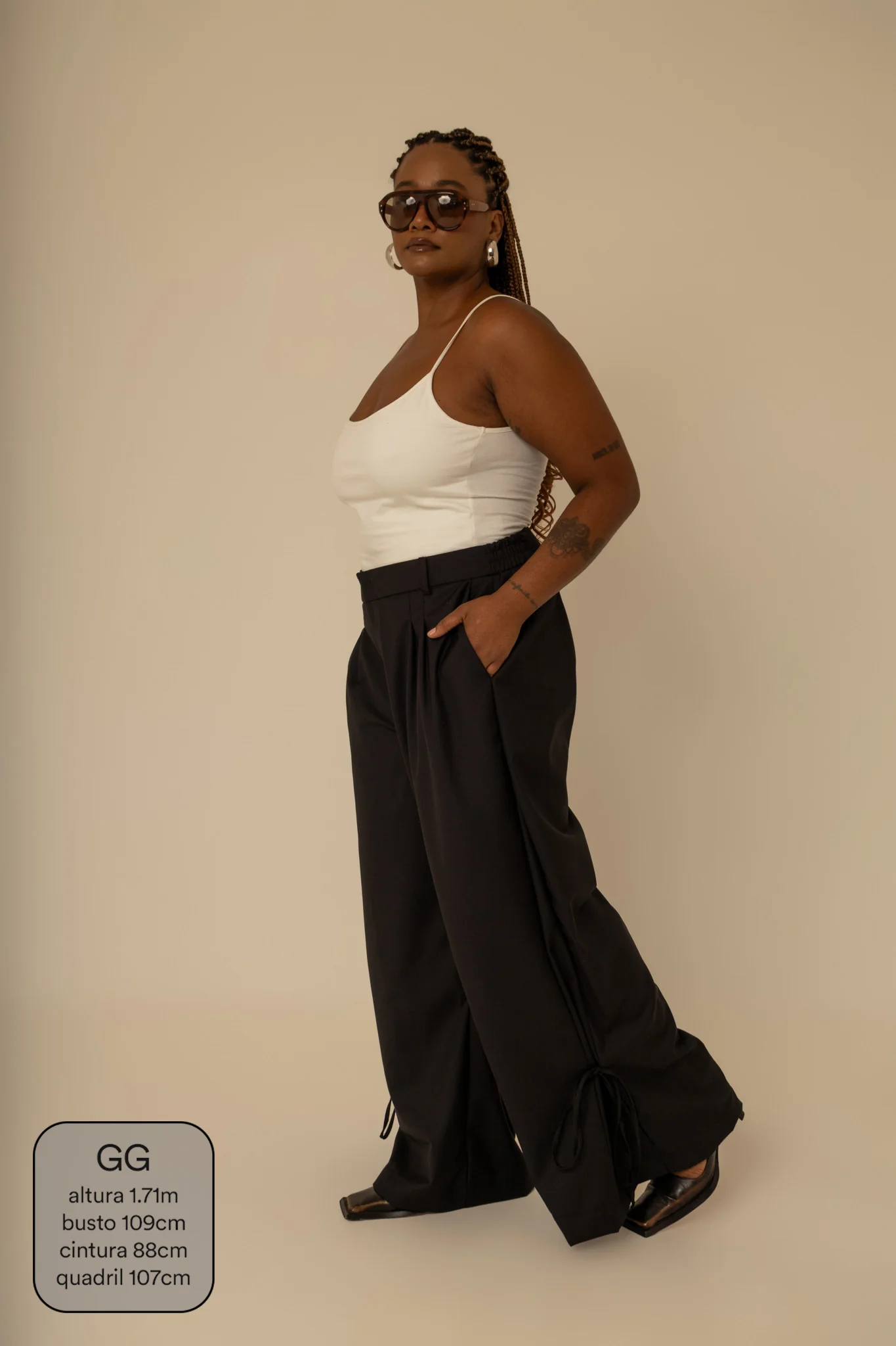 calça laço | calça alfaiataria com amarração na barra - Image 31
