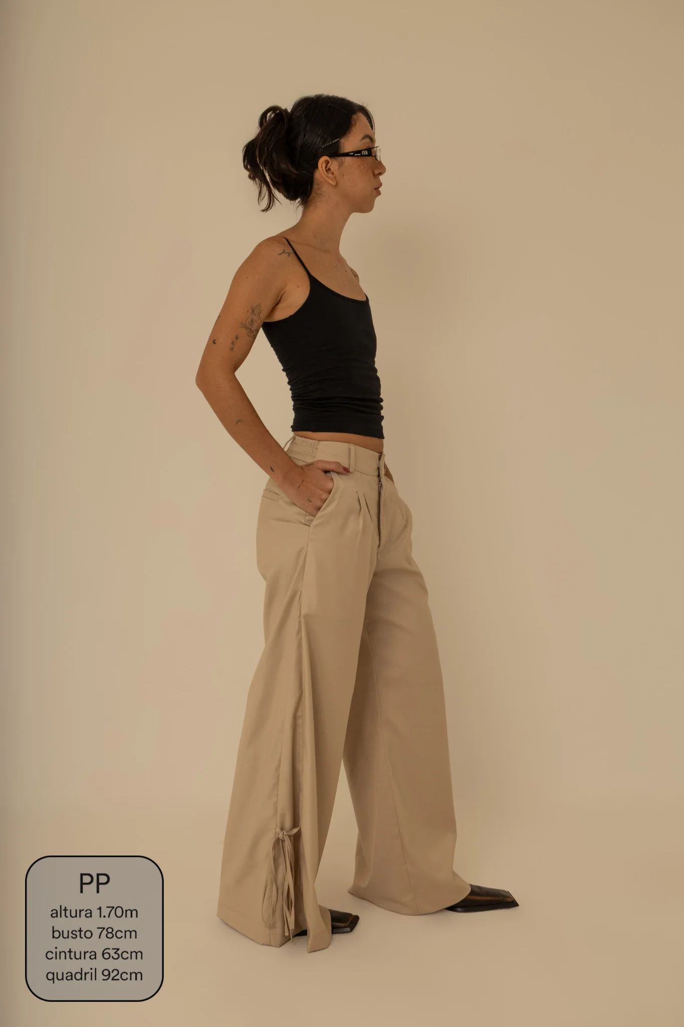 calça laço | calça alfaiataria com amarração na barra - Image 4