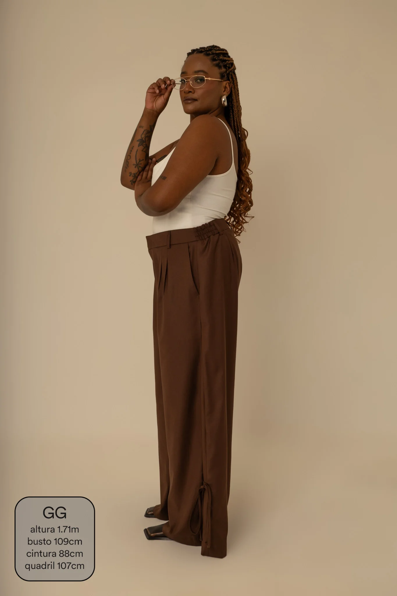 calça laço | calça alfaiataria com amarração na barra - Image 7