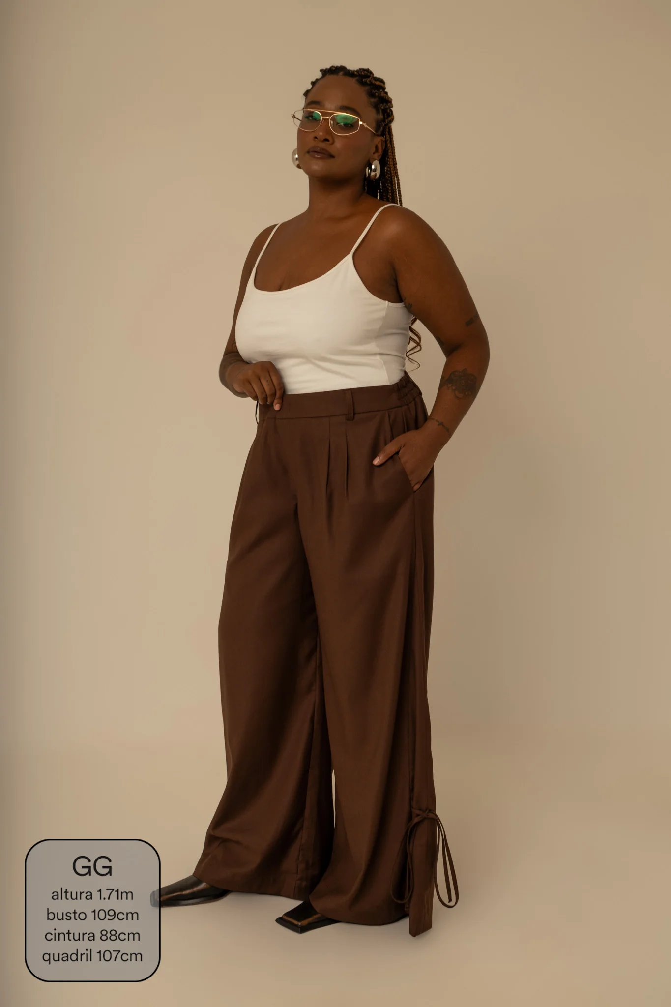 calça laço | calça alfaiataria com amarração na barra - Image 9