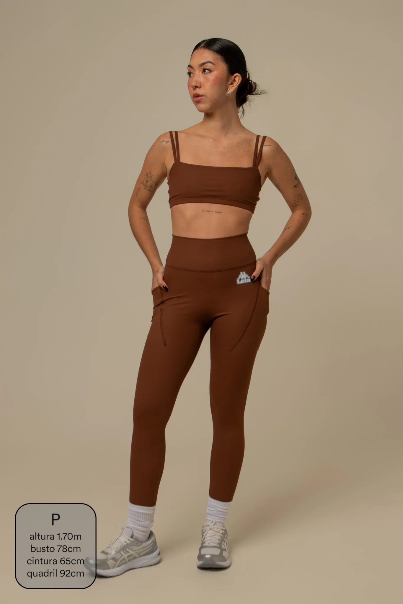 calça legging canelada gym lela & kappa - Image 7