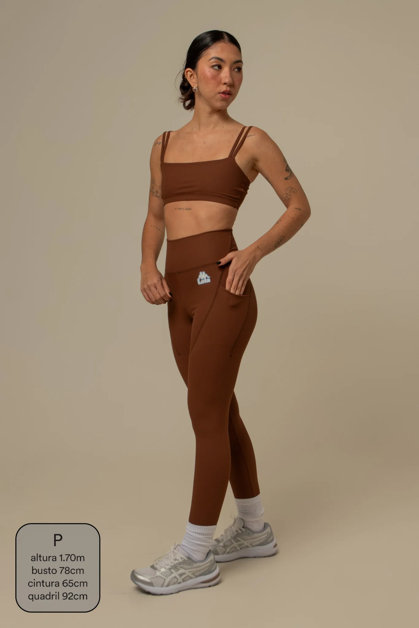 calça legging canelada gym lela & kappa - Image 9