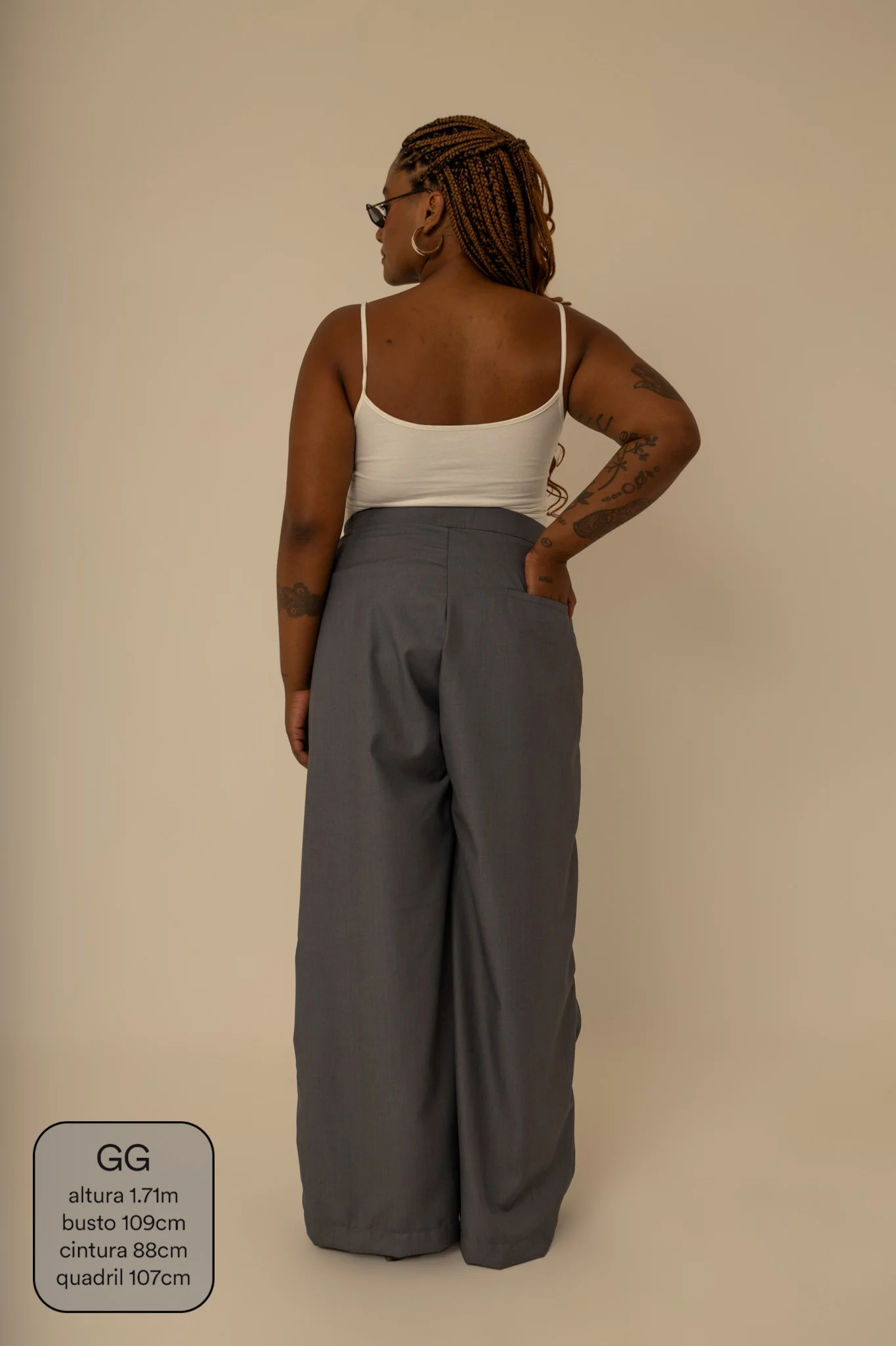calça-saia de alfaiataria chefa - Image 4