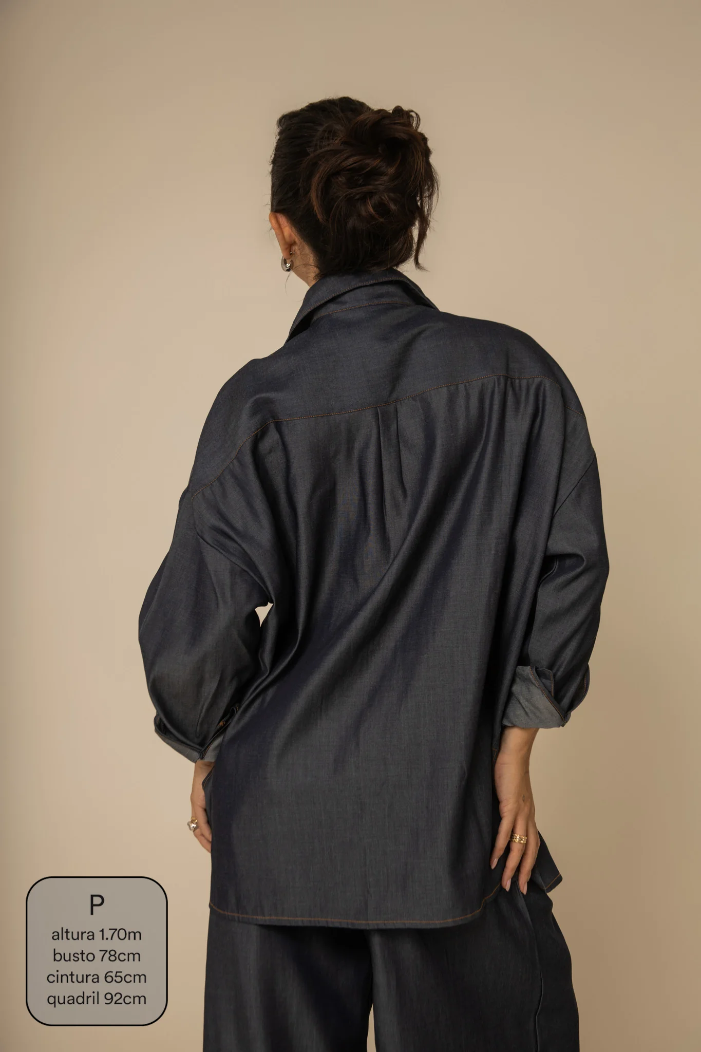 camisa jeans levinha oversized - Image 16