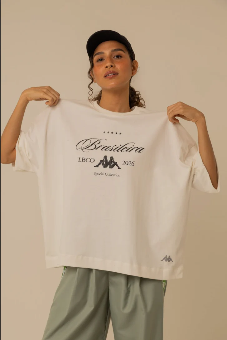 camisetão brasileira minimal lela & kappa | camiseta oversized 100% algodão - Image 2